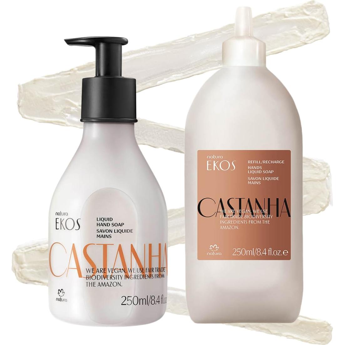 Jabón Líquido Natura Ekos Castanha 300 ml - Hidratante y Suave