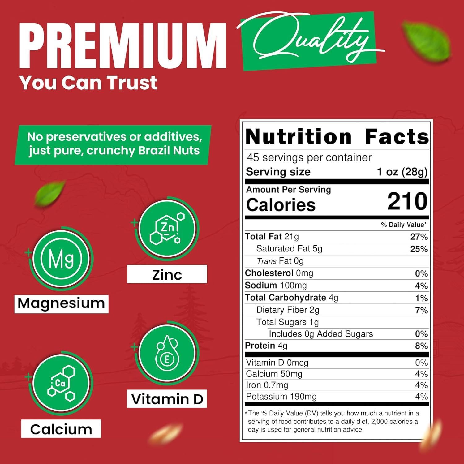 Nueces de Brasil Crudas We Got Nuts 2.27 kg Sin Sal