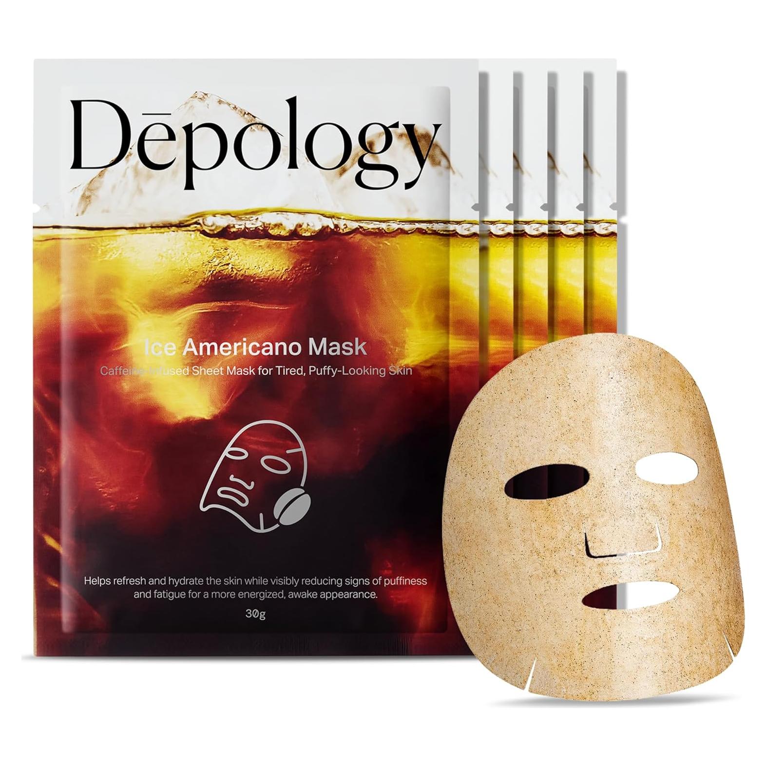 Mascarilla Facial Hidrogel Depology Cafeína Niacinamida 230g