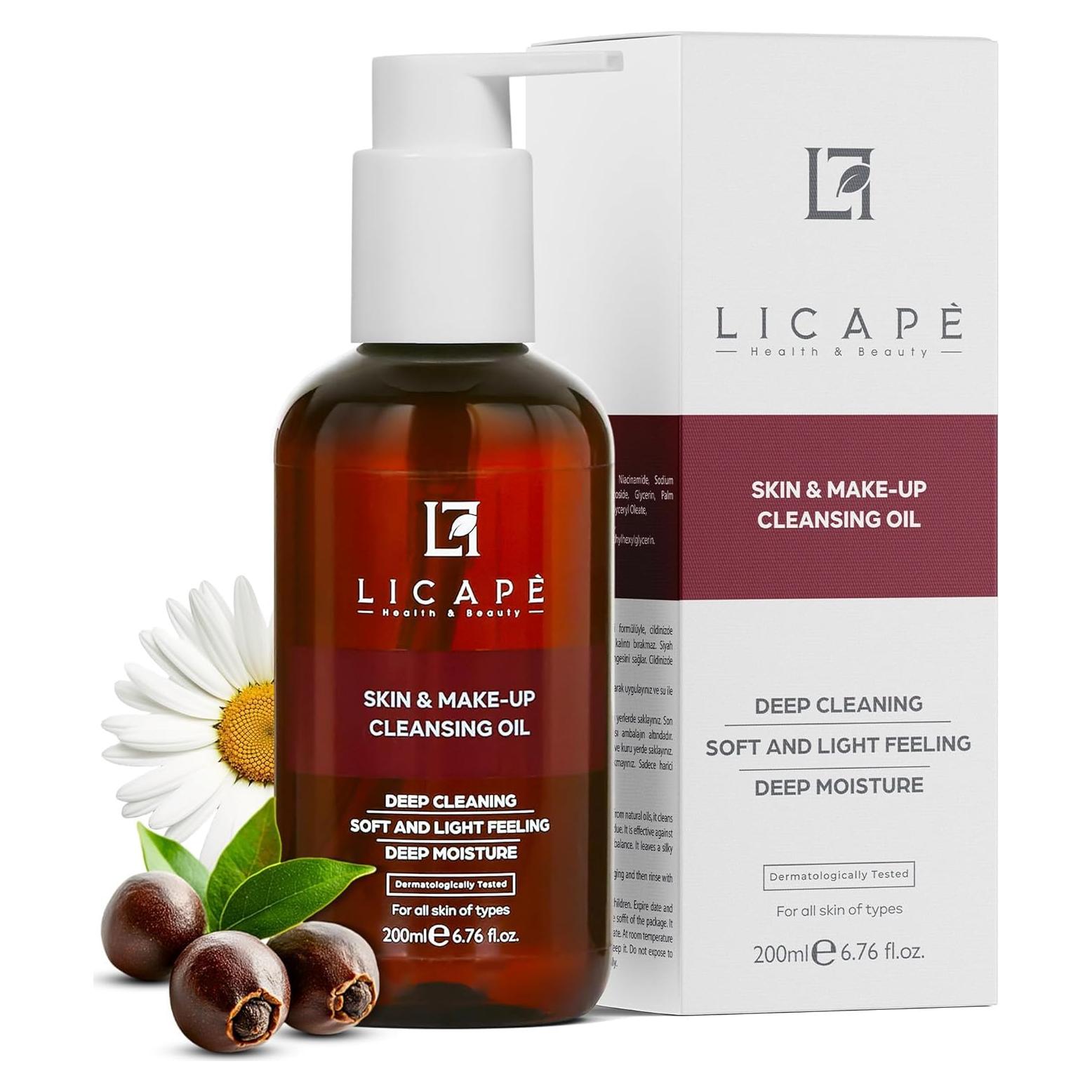 Aceite Limpiador Facial Licape 200 ml Doble Fase con Manzanilla