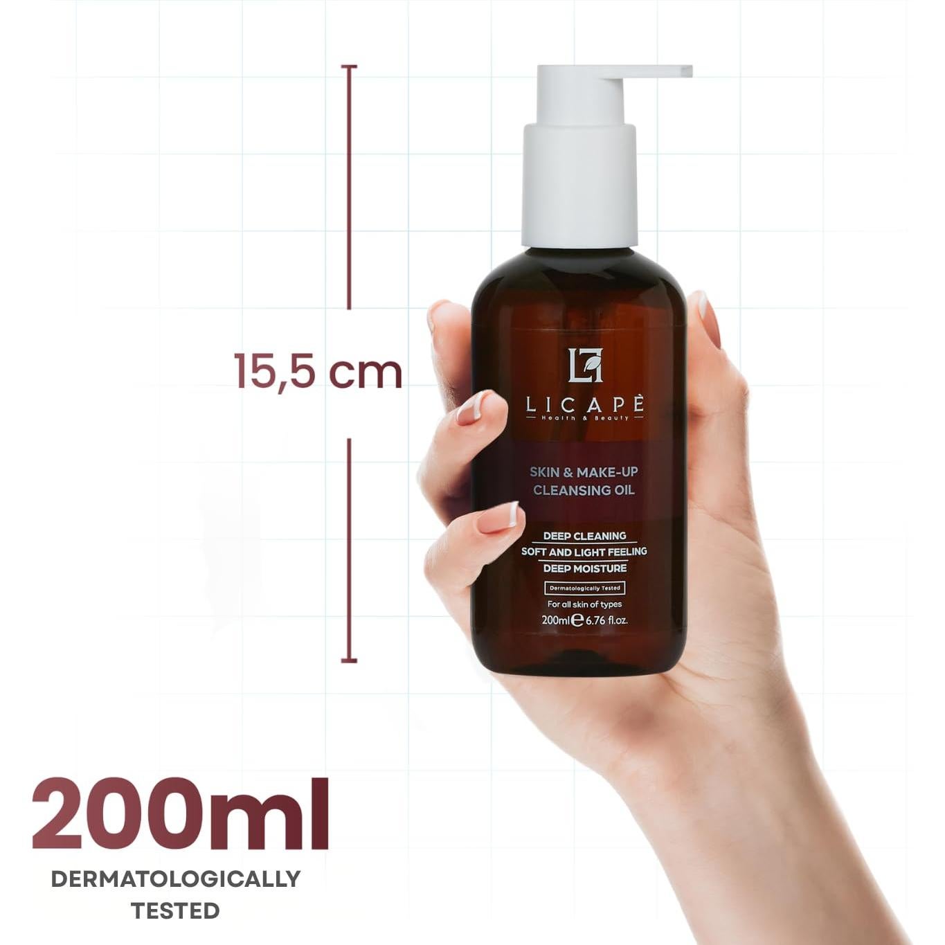 Aceite Limpiador Facial Licape 200 ml Doble Fase con Manzanilla