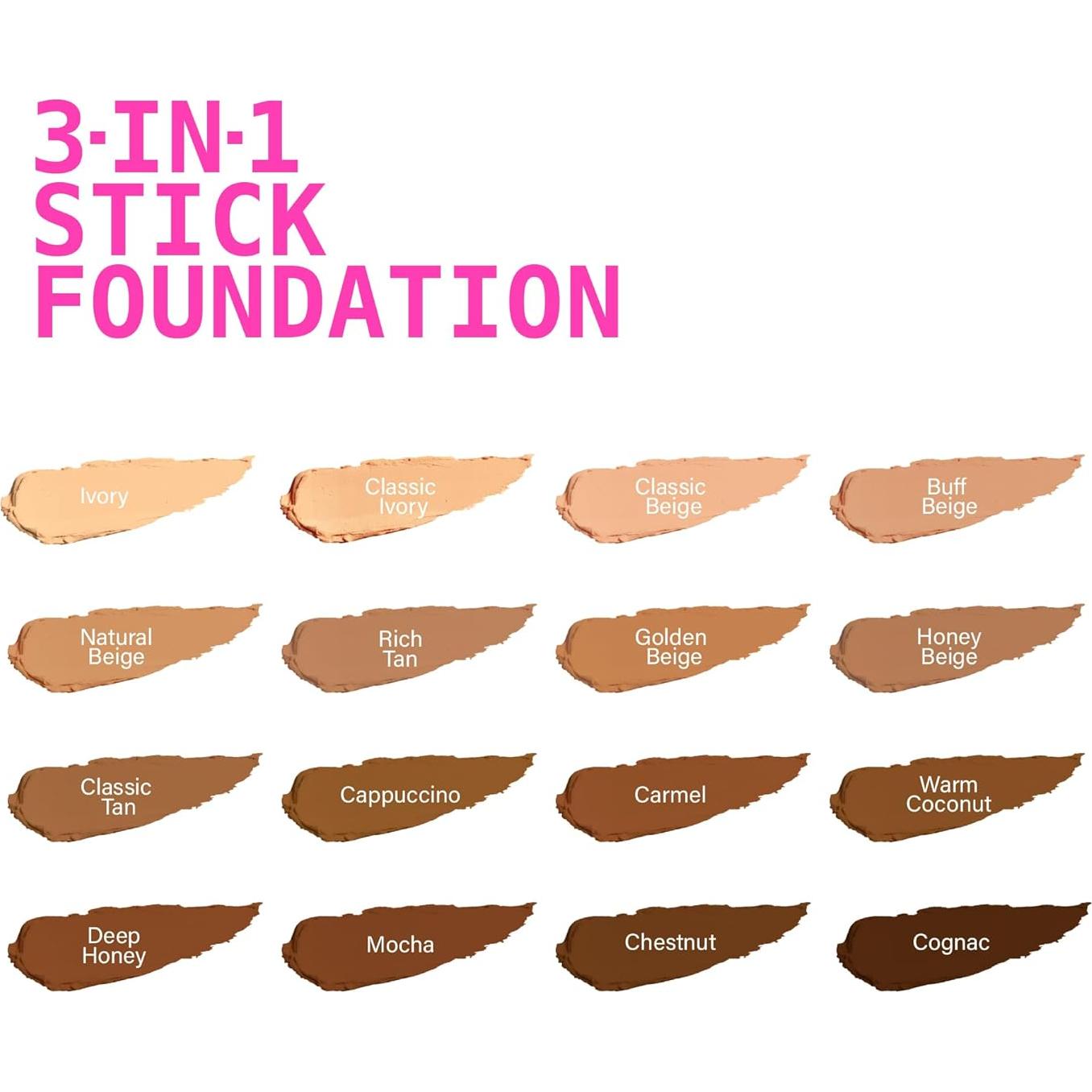 Base en Barra Ruby Kisses 3-En-1 Castaño 9g Hidratante