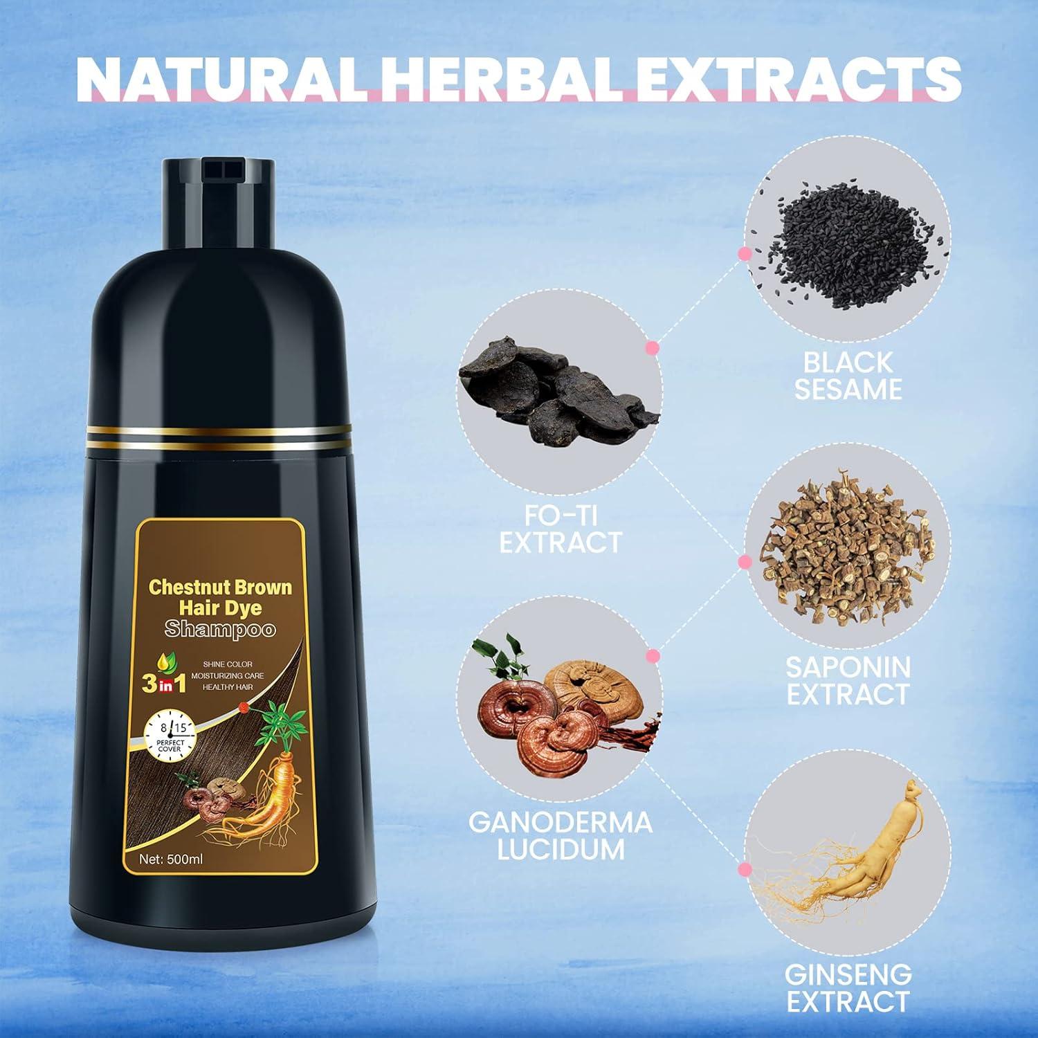 Champú Tinte Semi-Permanente BOJICA 500ml Castaño Claro