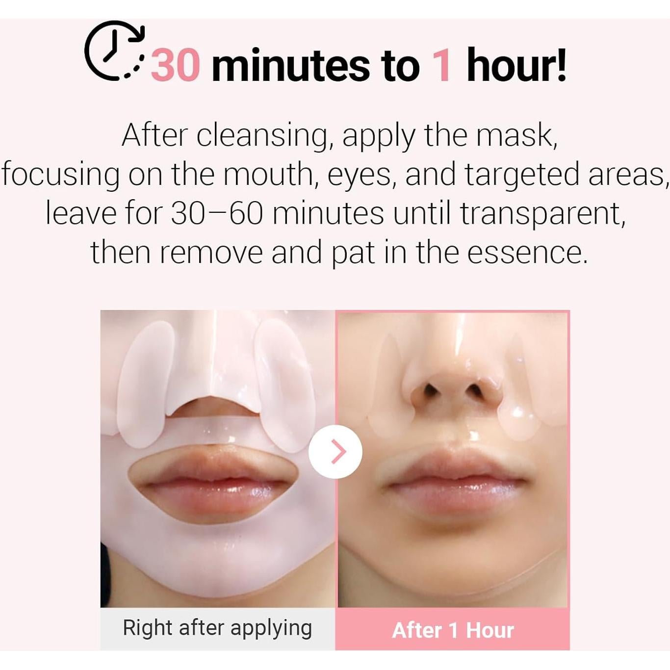 Mascarilla Hidrogel de Colágeno Peach Fit 39g x 5ea