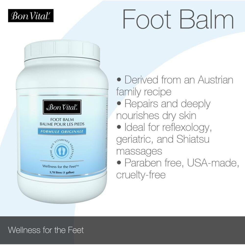 Bálsamo para Pies Bon Vital 128 Fl Oz - Hidratante y Reparador