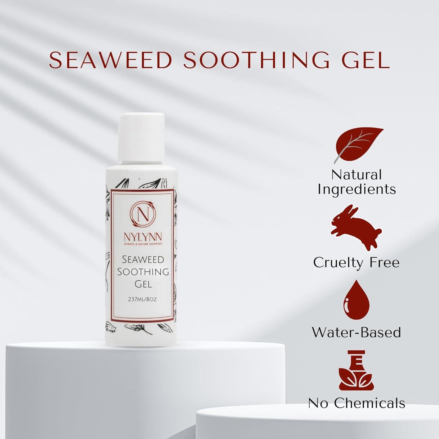 Gel Hidratante Facial Nylynn - Algas Marinas y Ácido Hialurónico 226g