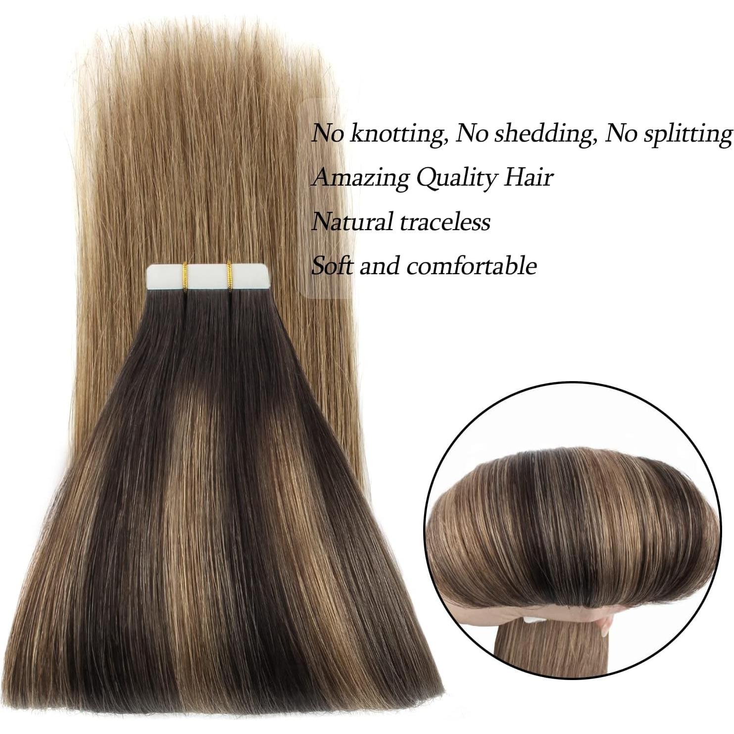 Extensiones de Cabello Humano ABH AmazingBeauty 45.72 cm Castaño Claro