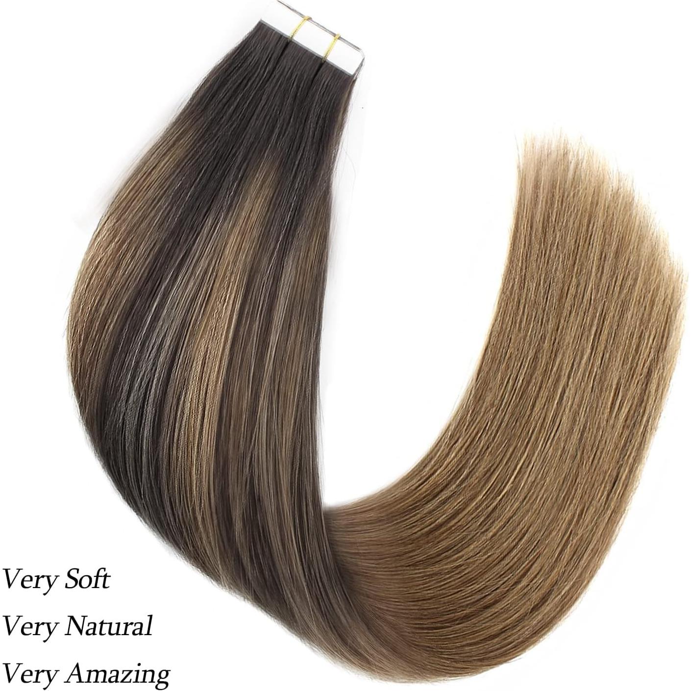 Extensiones de Cabello Humano ABH AmazingBeauty 45.72 cm Castaño Claro