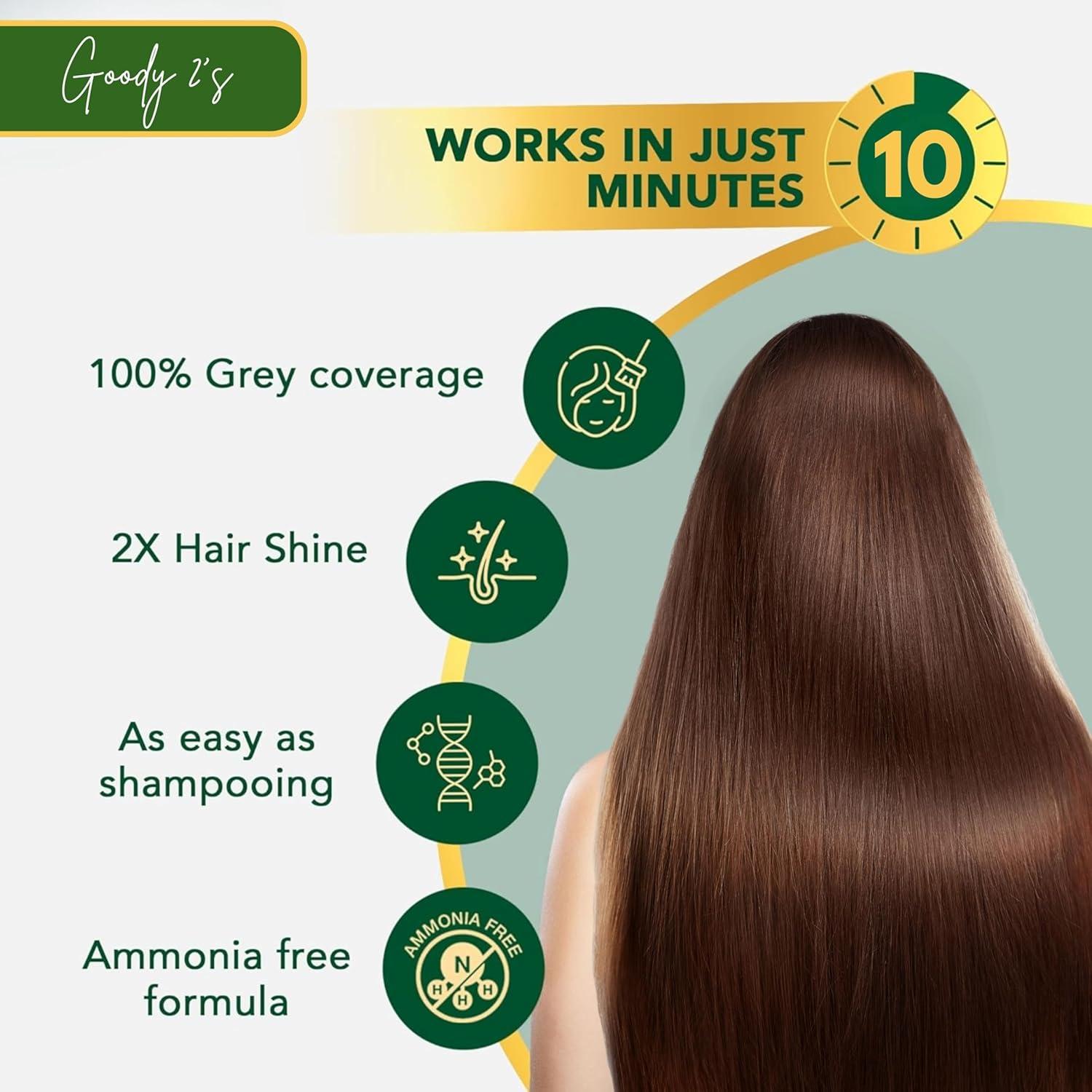 Champú para Teñir Cabello Goody2's 500ml Castaño Claro 10 Minutos