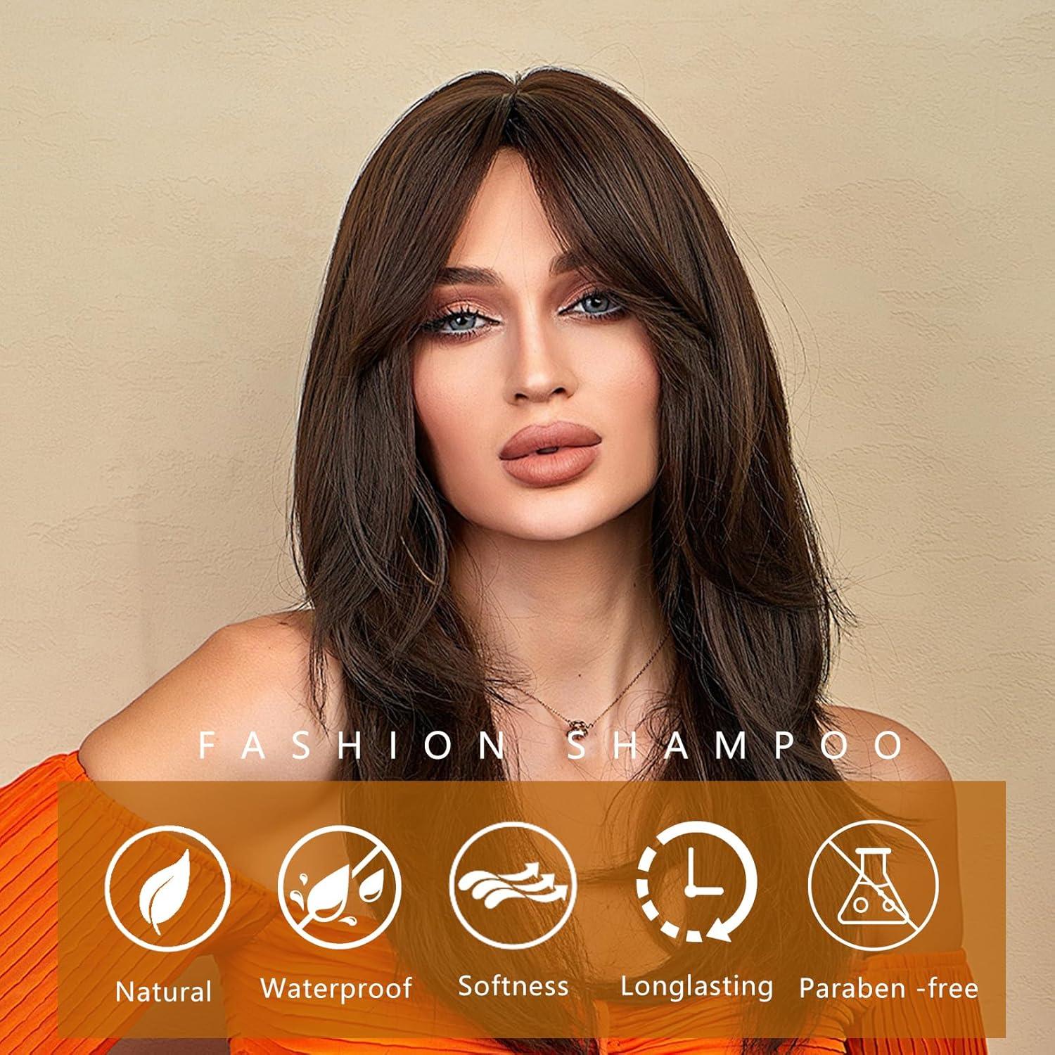 Champú para Teñir Cabello Castaño Onilyua 500 ml 3 en 1