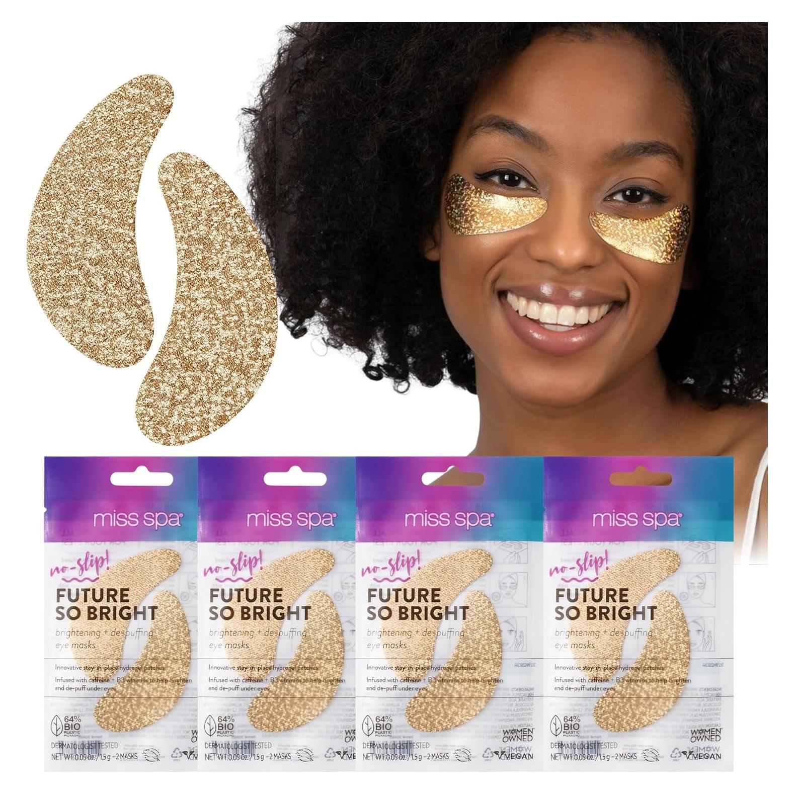 Parches para Ojos Miss Spa Hidratantes con Cafeína y B3 - 4 pares