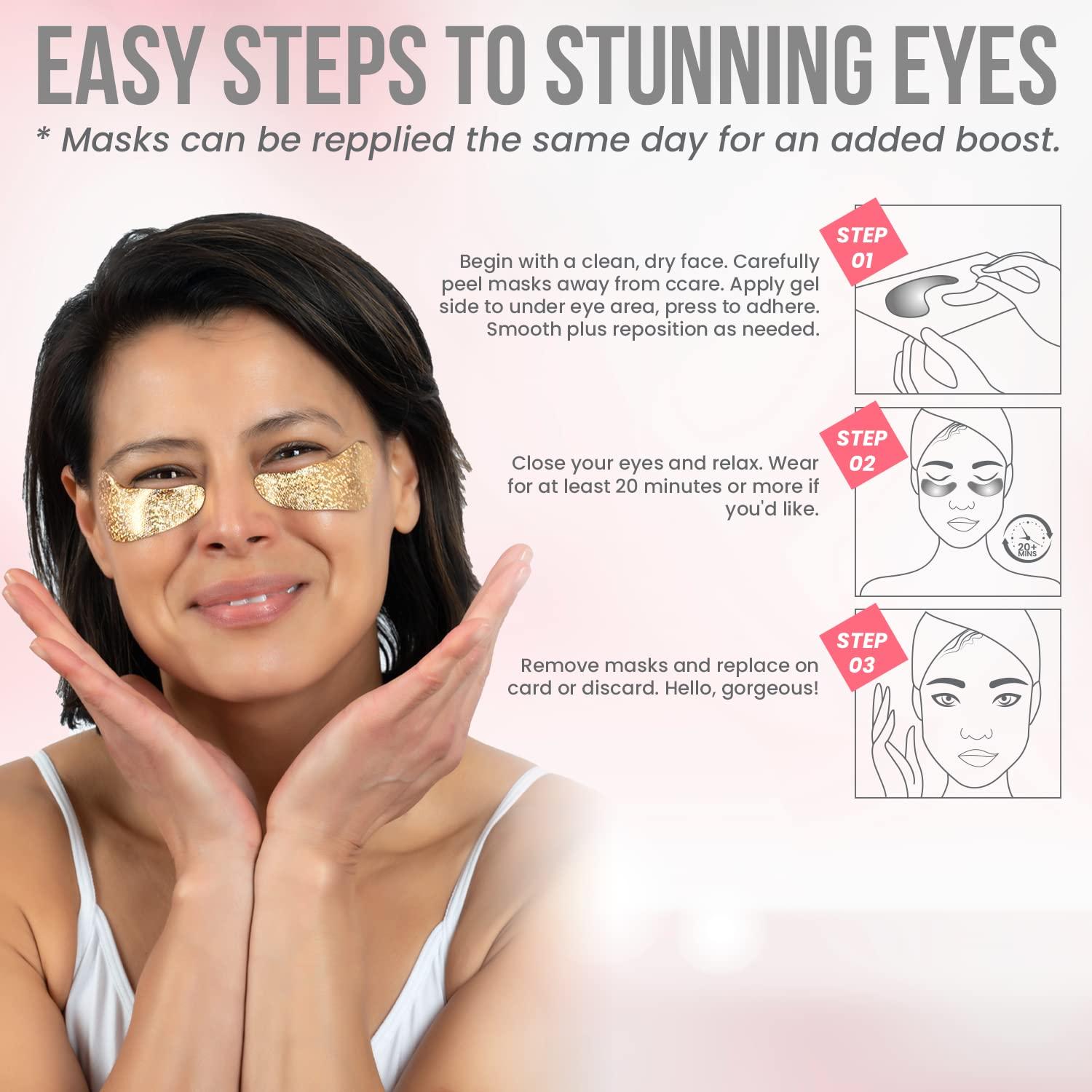 Parches para Ojos Miss Spa Hidratantes con Cafeína y B3 - 4 pares