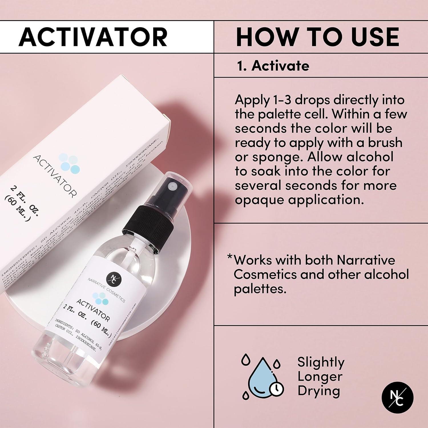 Kit de Maquillaje Activado por Alcohol Narrative 12 Colores Piel