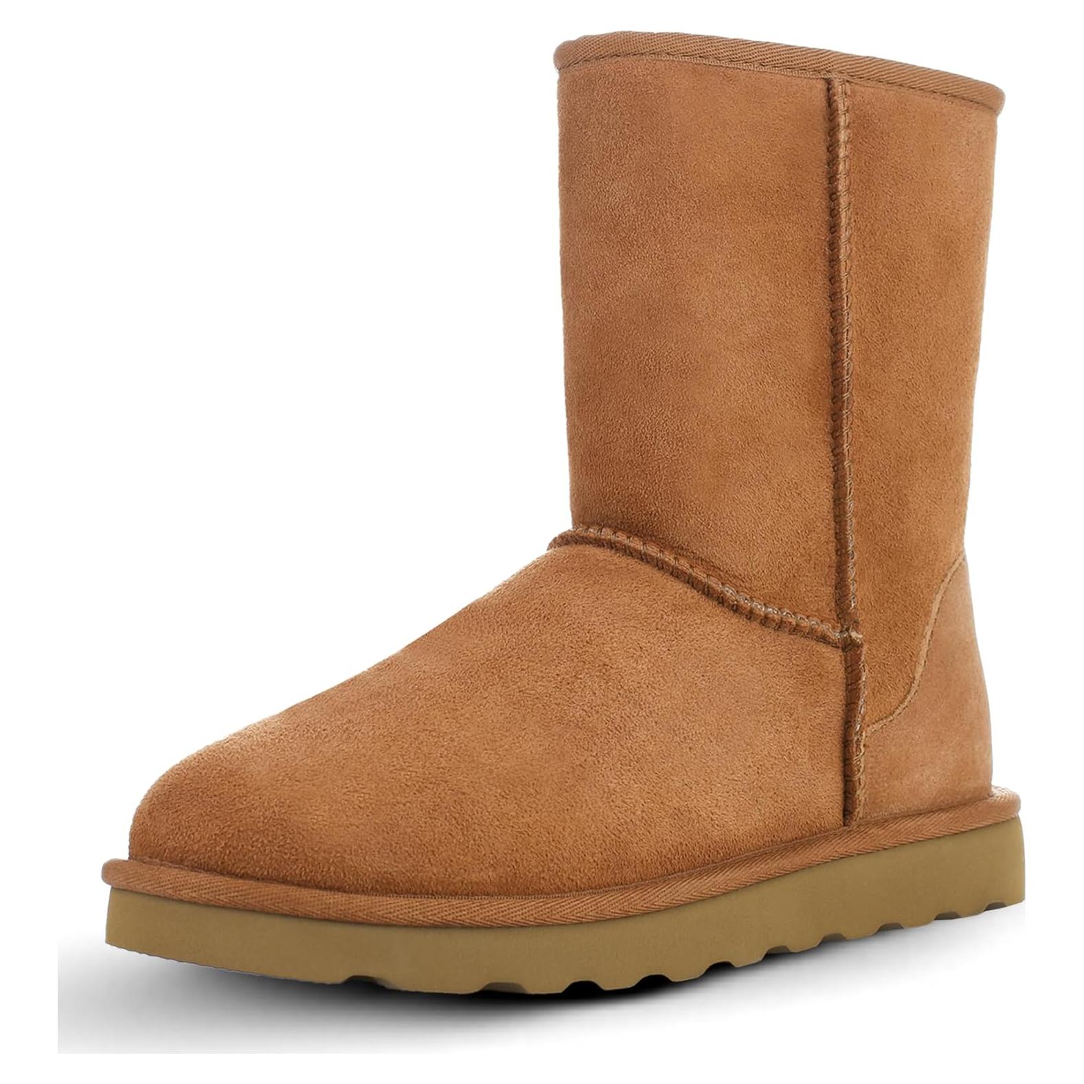 Botas de Invierno WaySoft de Piel de Oveja para Mujeres 9 Castaño