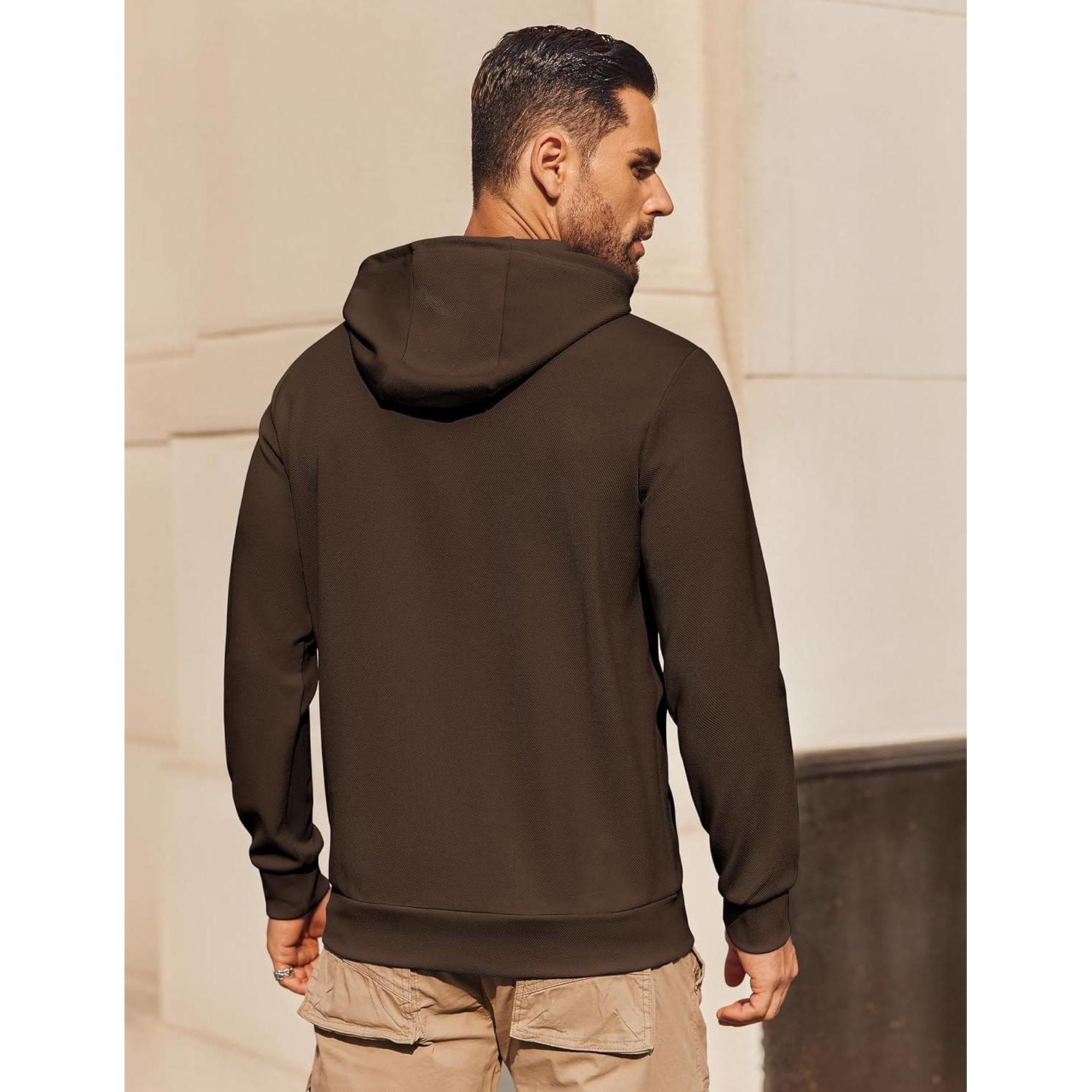 Sudadera con Capucha COOFANDY para Hombre XX-Large Marrón