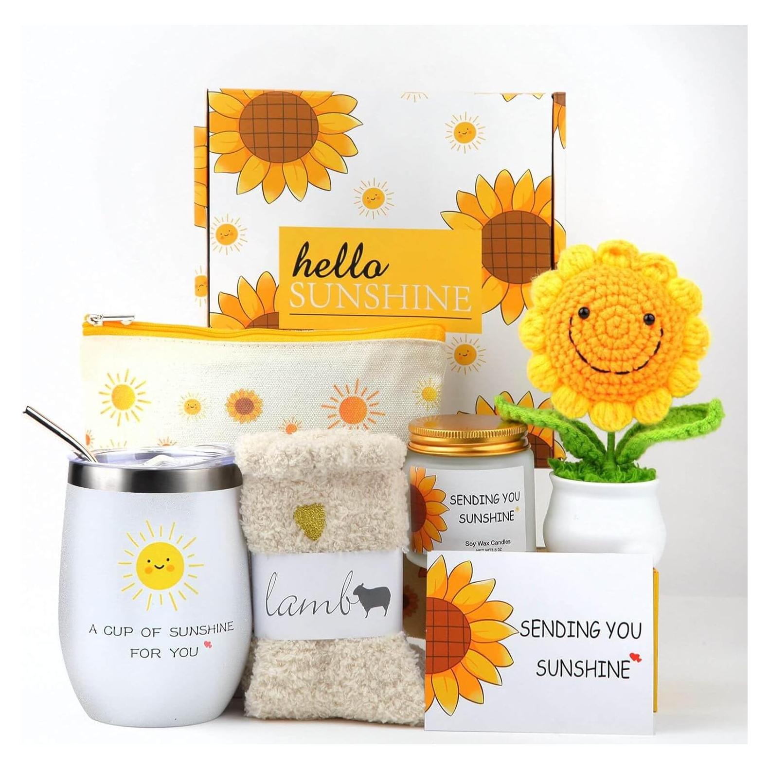 Cesta de Regalos de Girasol OHATOS - 7 Piezas para Mujeres