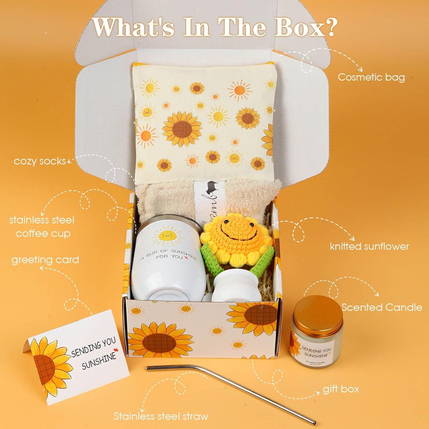 Cesta de Regalos de Girasol OHATOS - 7 Piezas para Mujeres