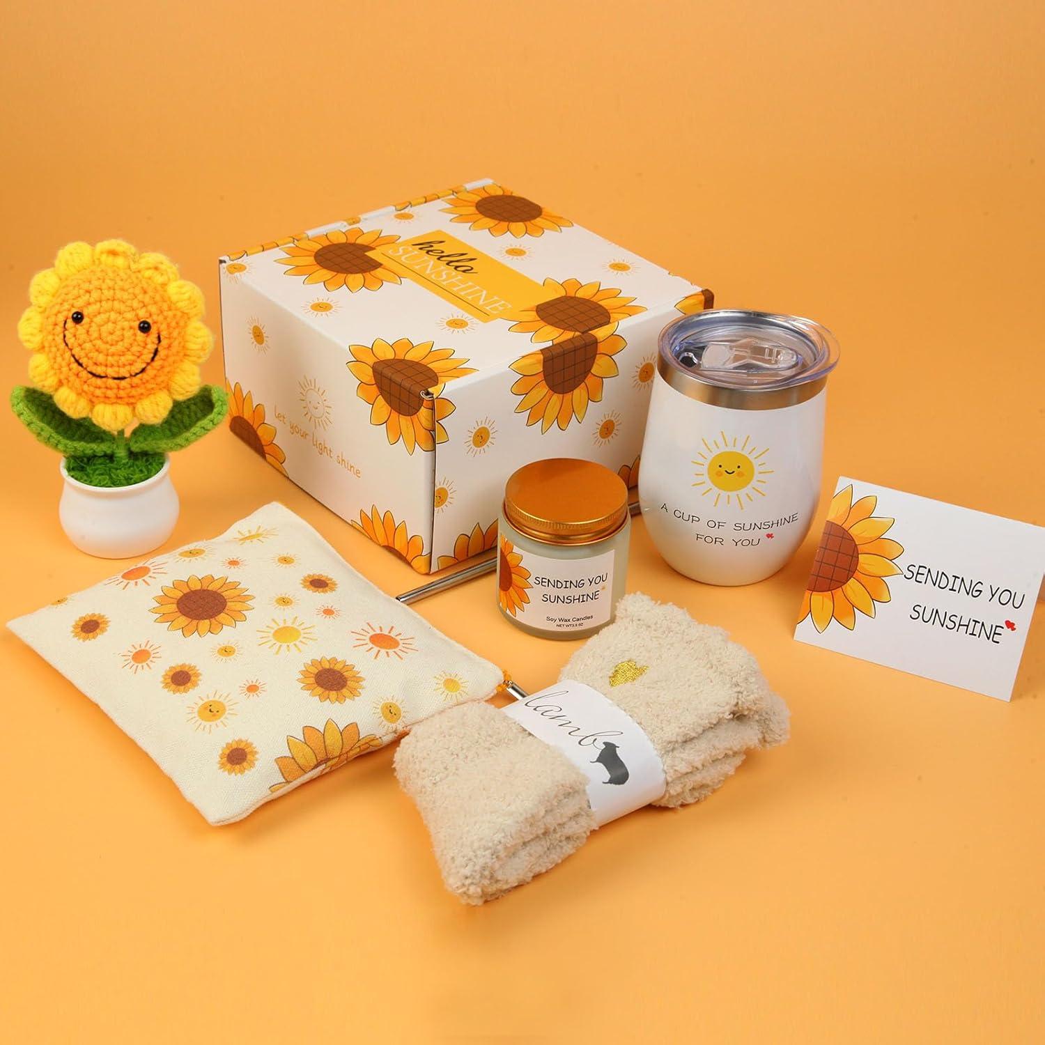 Cesta de Regalos de Girasol OHATOS - 7 Piezas para Mujeres