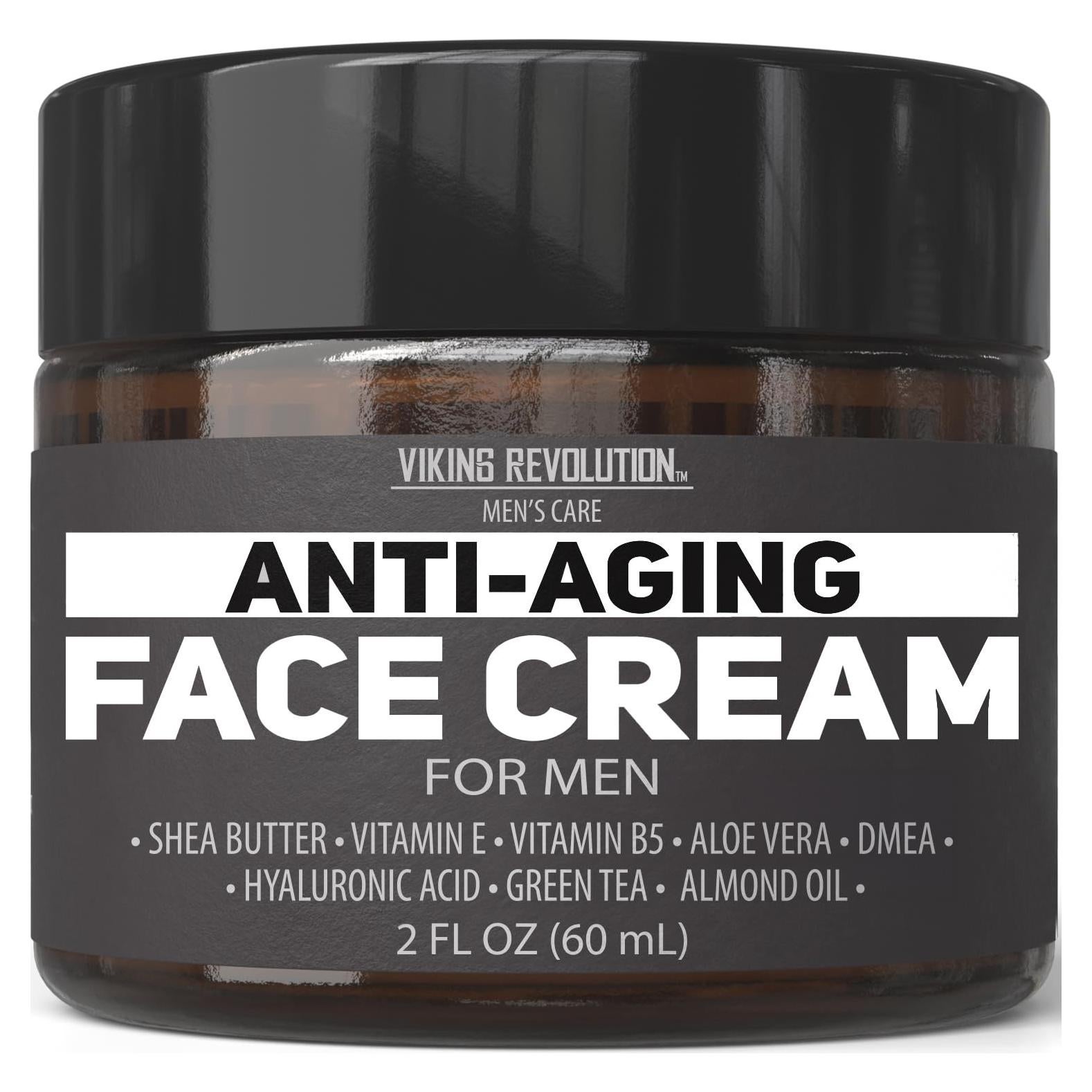 Crema Facial Anti Envejecimiento Viking Revolution 59 ml - Hidratante con Ácido Hialurónico y Aloe Vera