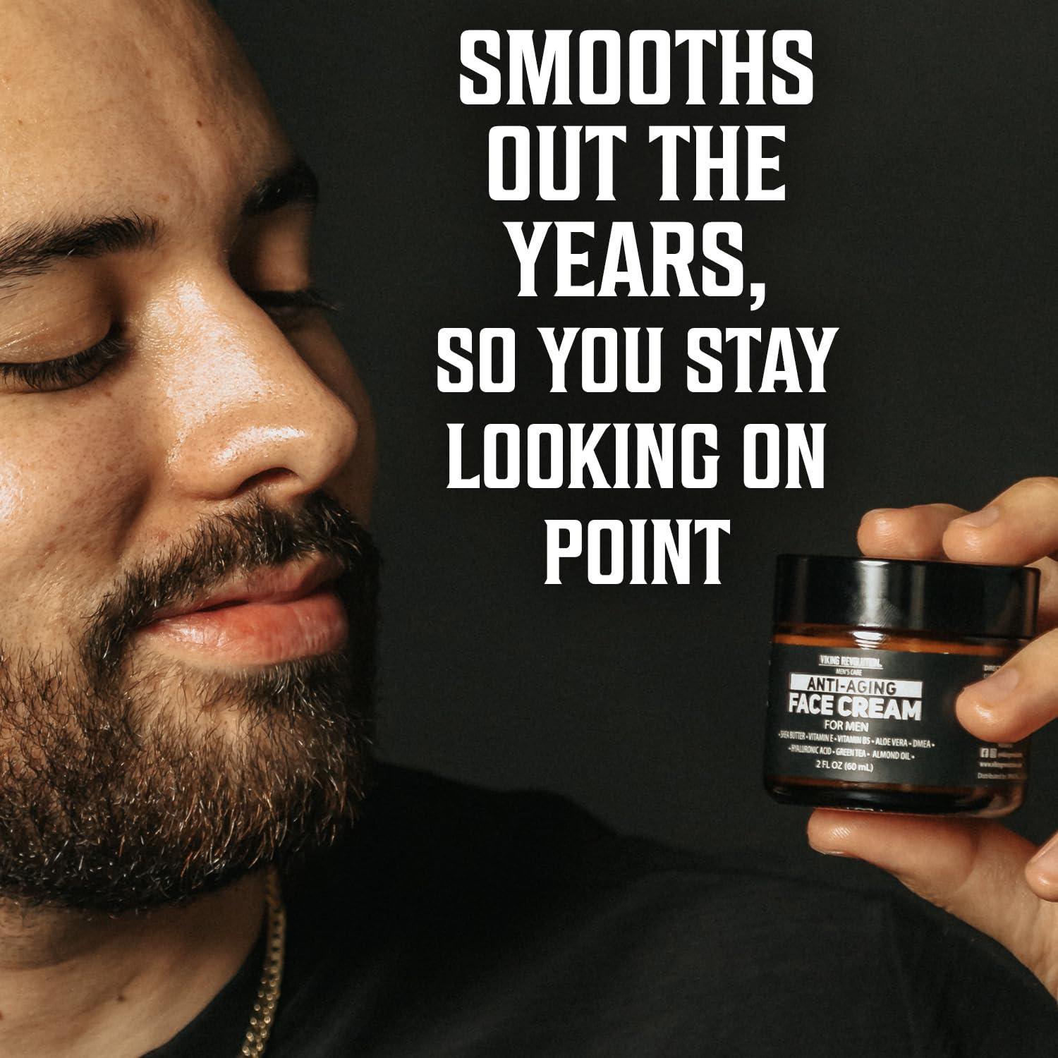 Crema Facial Anti Envejecimiento Viking Revolution 59 ml - Hidratante con Ácido Hialurónico y Aloe Vera