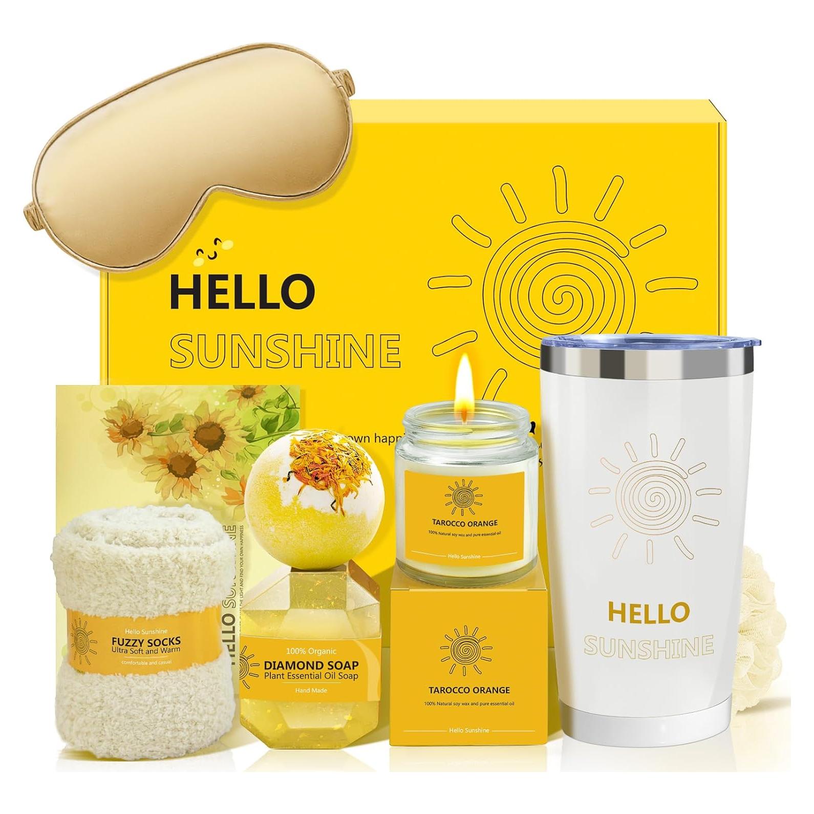 Cesta de Regalo de Cuidado Personal para Mujeres Sunshine003