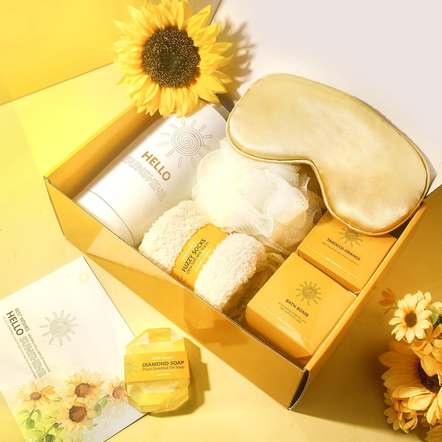 Cesta de Regalo de Cuidado Personal para Mujeres Sunshine003