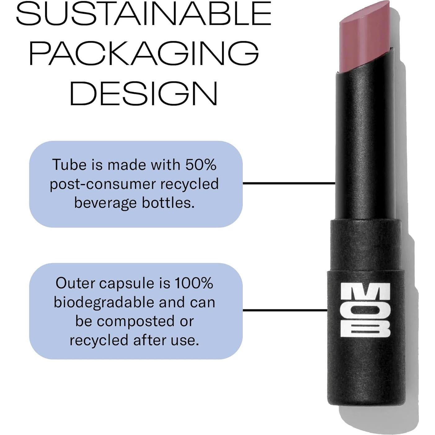 Bálsamo Labial Hidratante MOB M155 Amatista Ahumada 18g