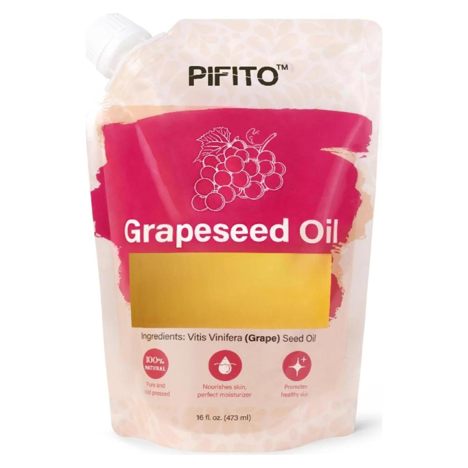 Aceite de Semilla de Uva Pifito 473 ml - 100% Puro y Natural