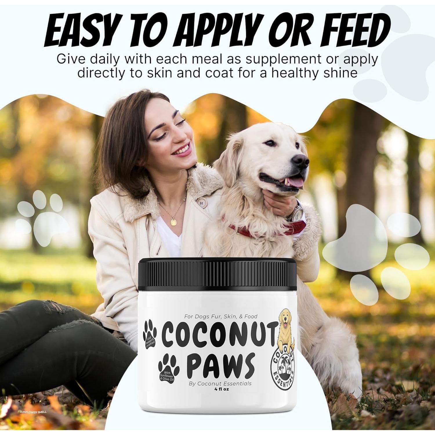 Bálsamo para Perros Coconut Essentials 4oz - Piel Seca y Picazón