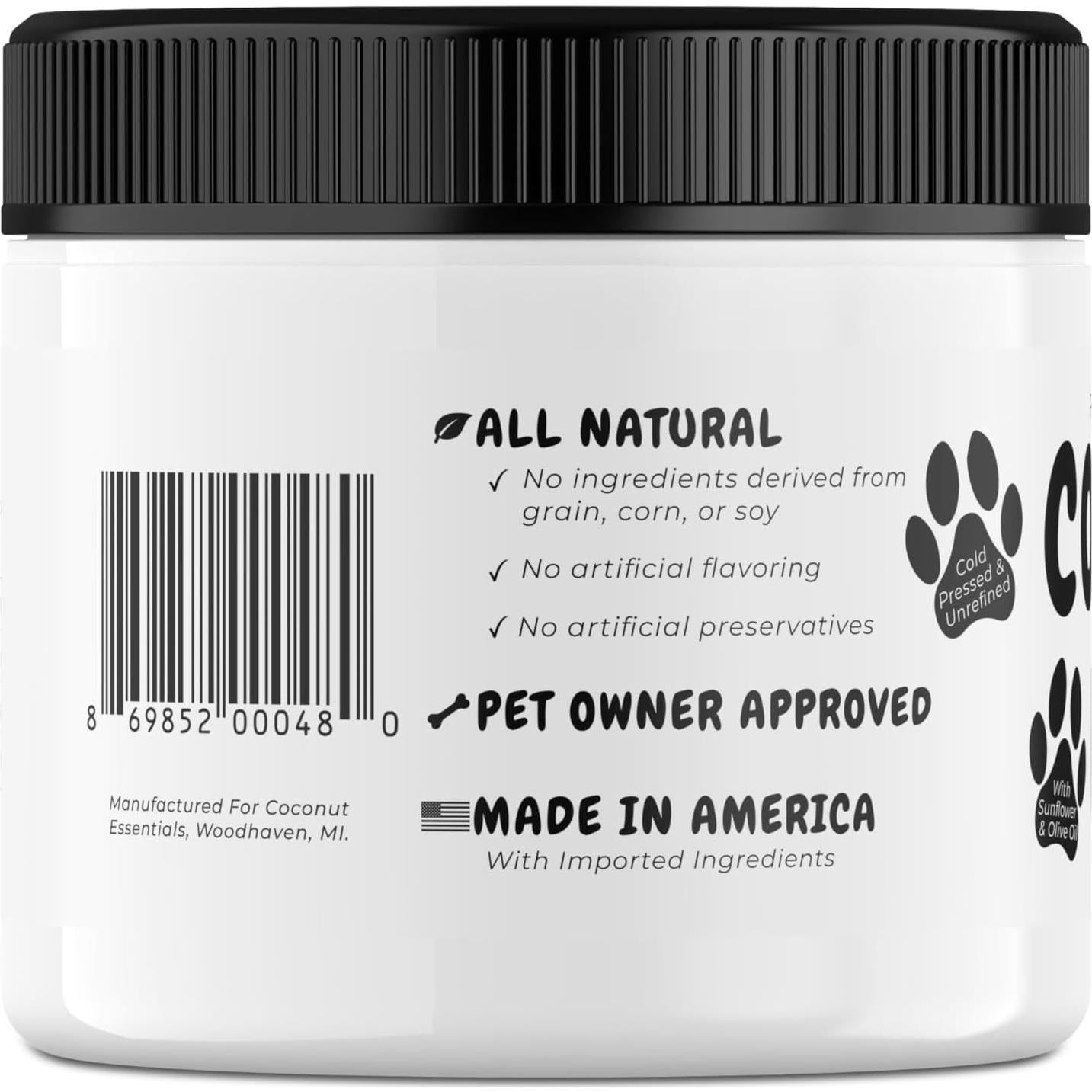 Bálsamo para Perros Coconut Essentials 4oz - Piel Seca y Picazón