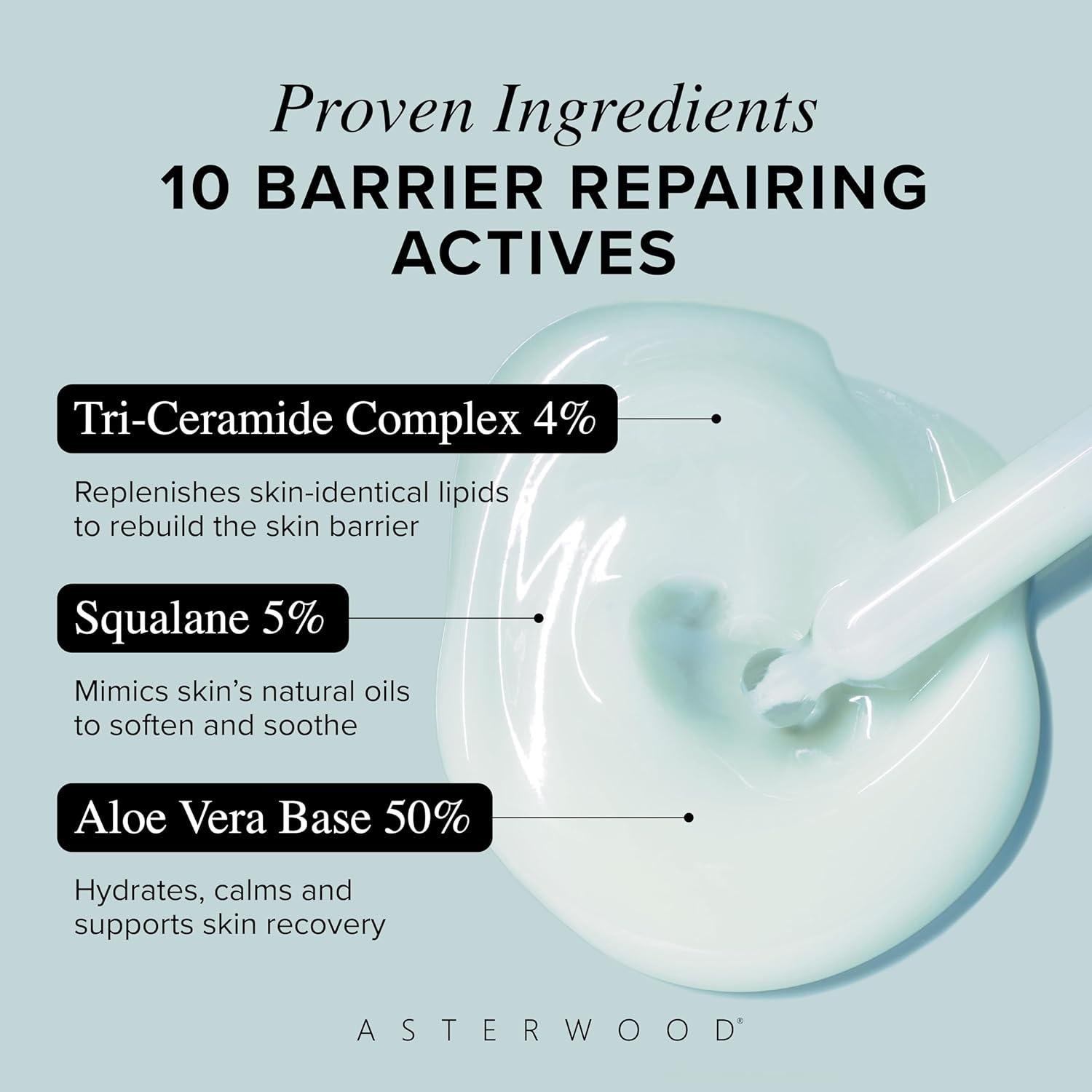 Suero Reparador de Ceramida Asterwood 29.57 ml - Hidratante y Calmante