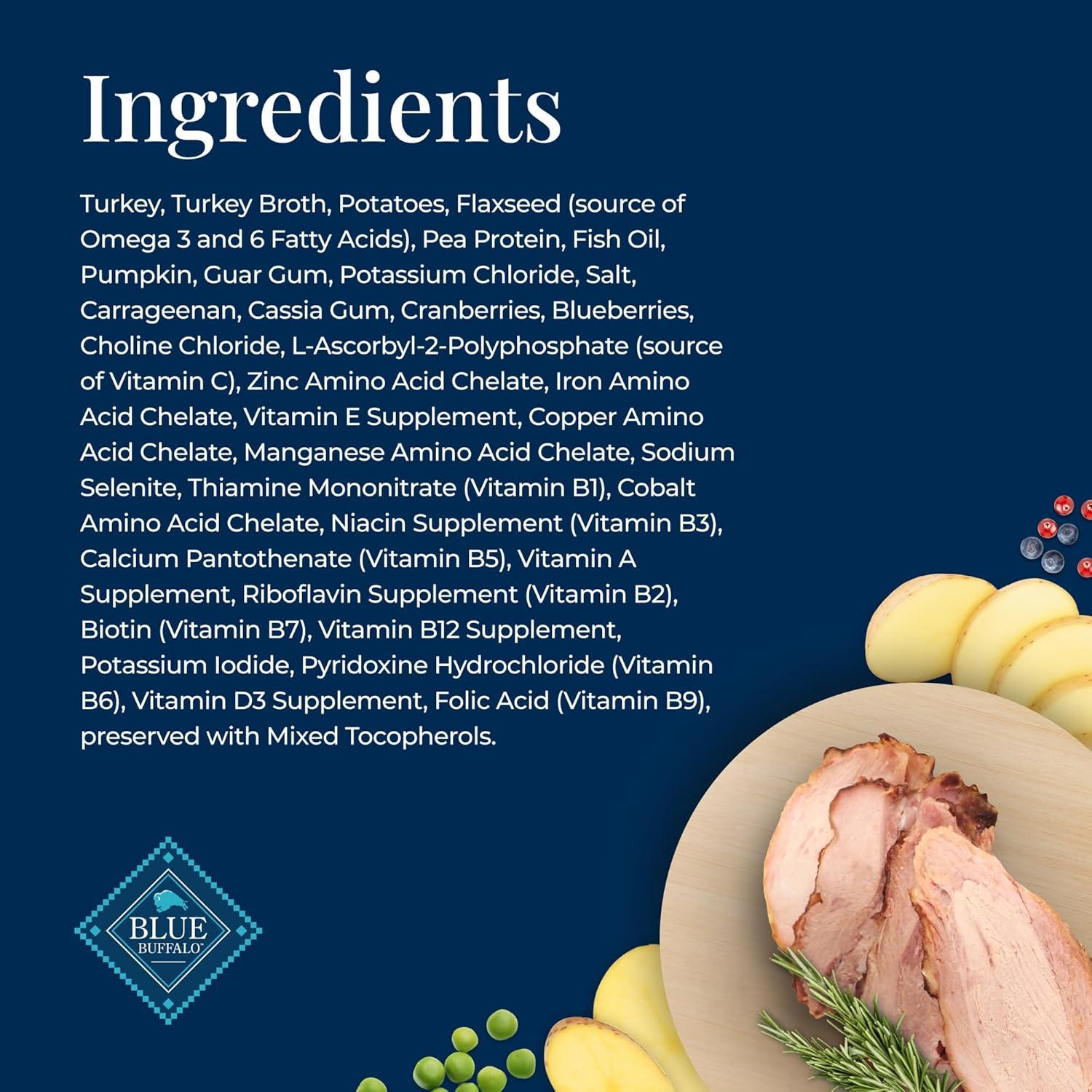 Comida Húmeda para Perros Adultos Blue Buffalo 12 Latas Pavo