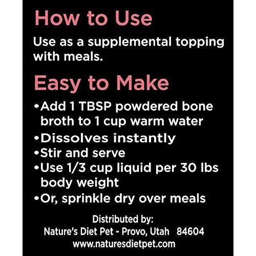 Proteína en Polvo Caldo de Hueso Nature's Diet 170g Piel y Pelaje