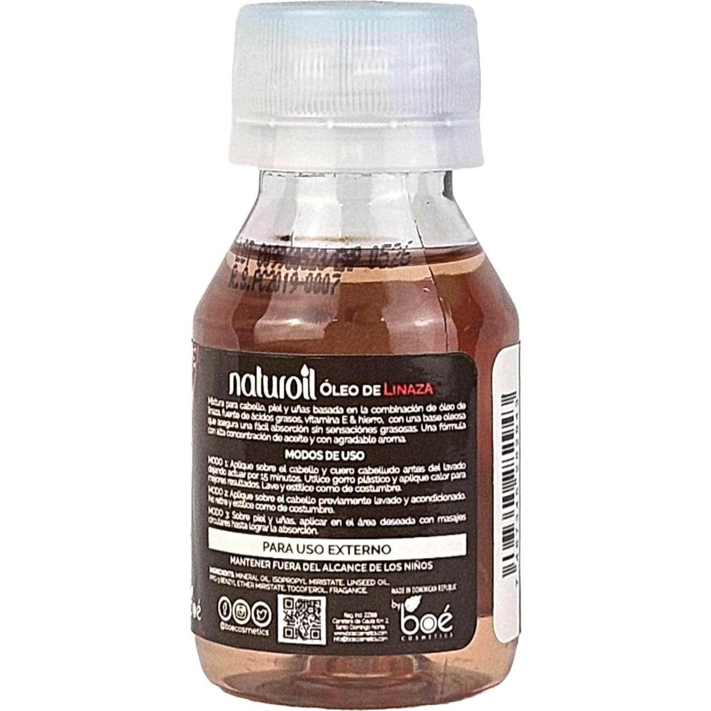 Aceite de Linaza Naturoil BOÉ COSMETICS 60 ml - Belleza Multiuso