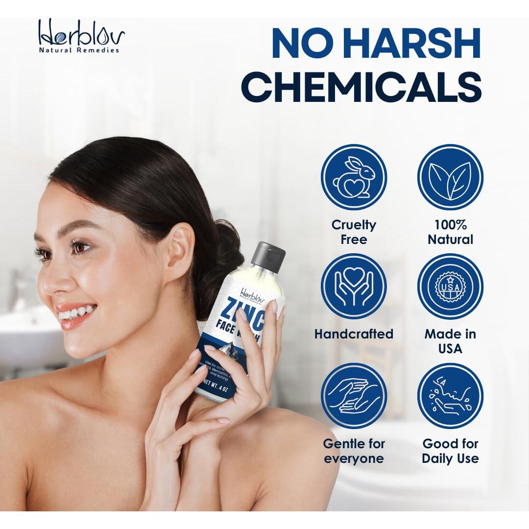 Jabón Facial y Corporal de Zinc Piritiona 2% Herblov 149g