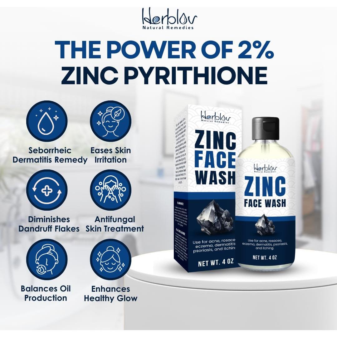 Jabón Facial y Corporal de Zinc Piritiona 2% Herblov 149g