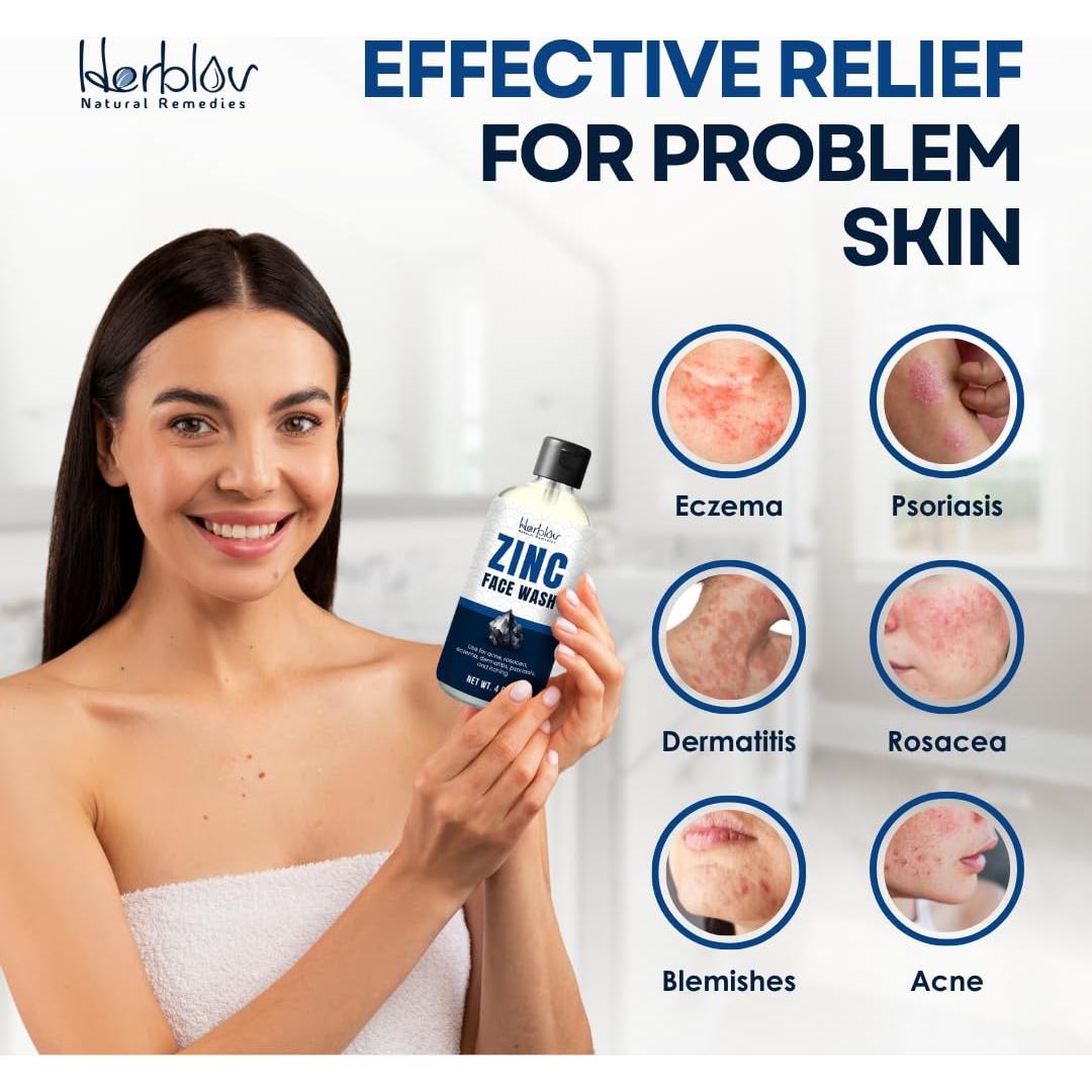 Jabón Facial y Corporal de Zinc Piritiona 2% Herblov 149g