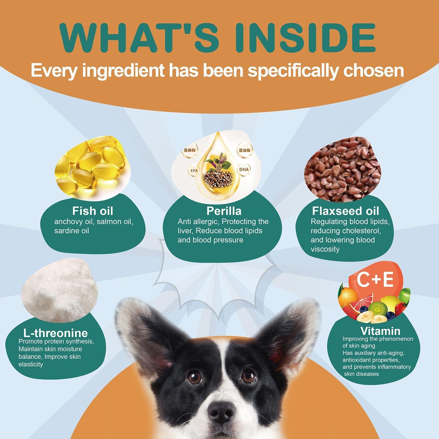 Golosinas Omega 3 para Perros y Gatos - Cuidado Piel y Pelaje