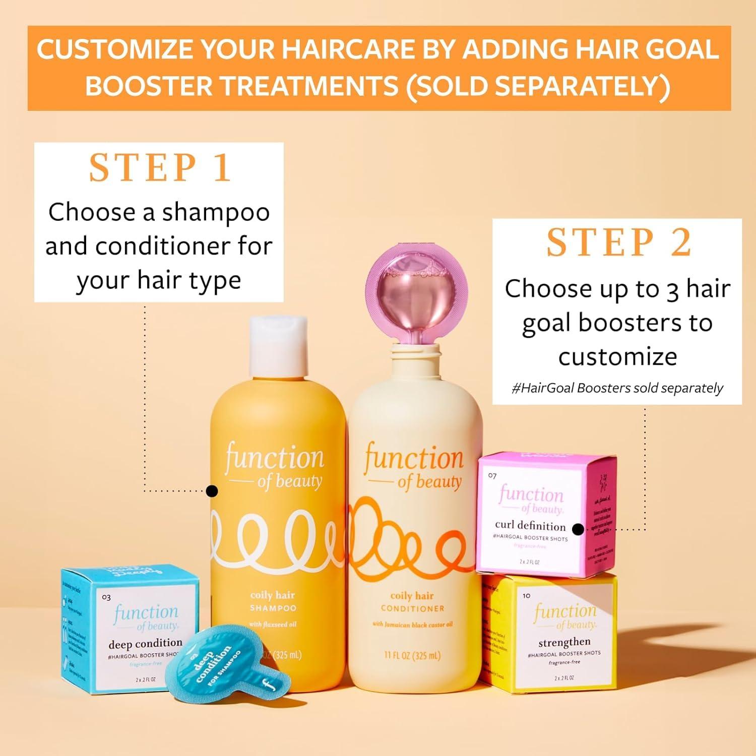 Acondicionador Personalizado para Cabello Rizado Function of Beauty 340 g - Aceite de Ricino Negro