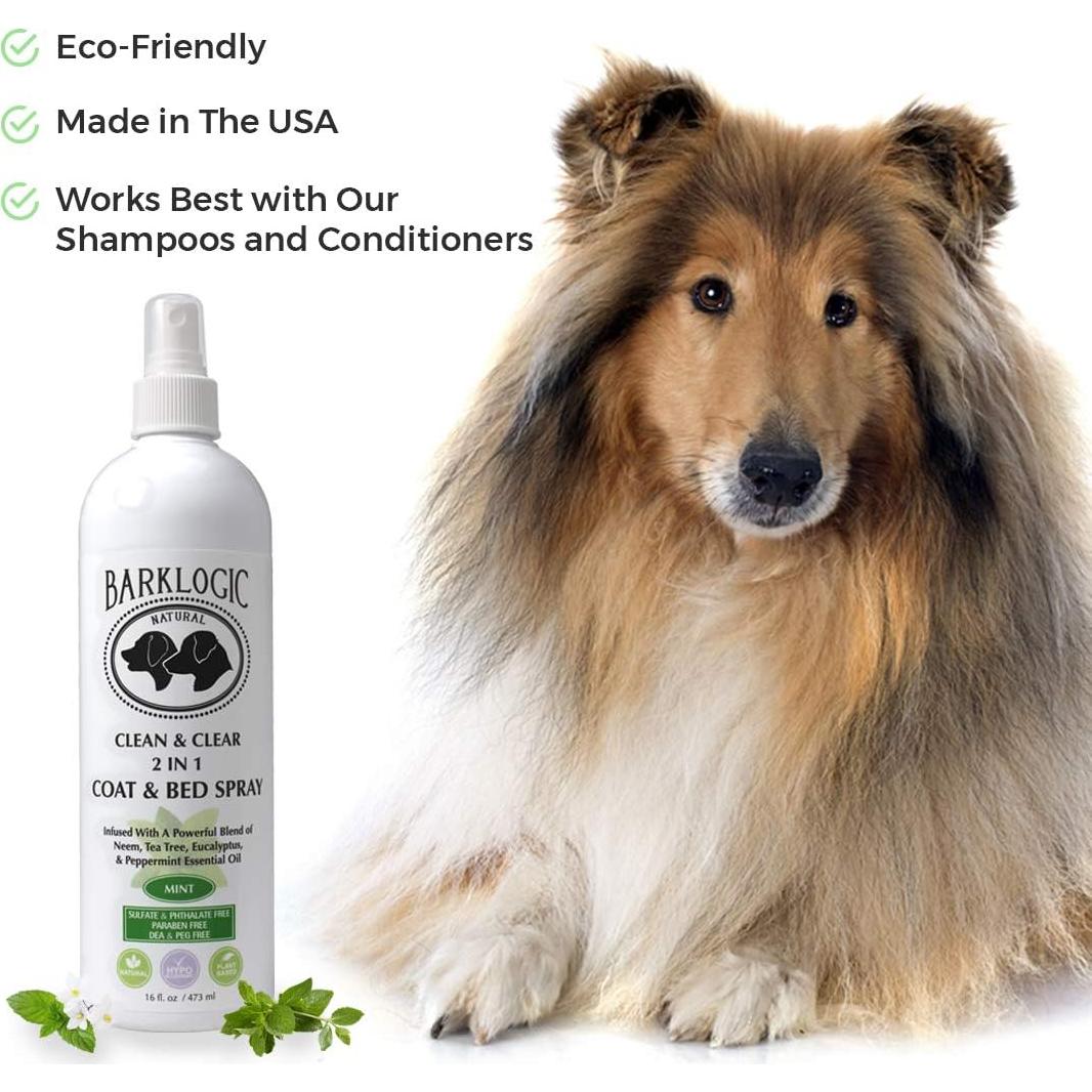 Spray 2 en 1 para Perros BarkLogic - Refrescante Natural 454g