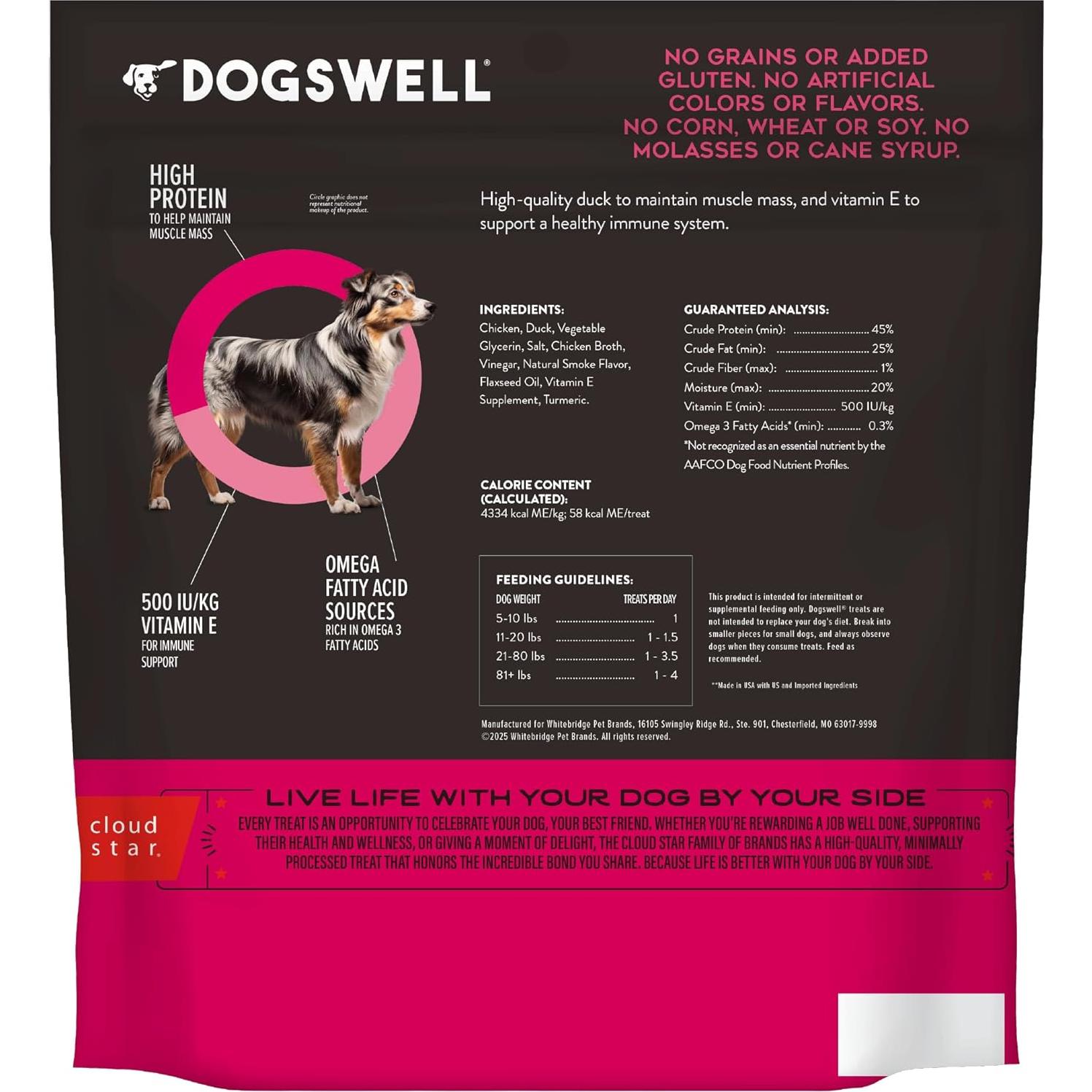 Golosinas para Perros Dogswell Inmunidad Pato 567 g