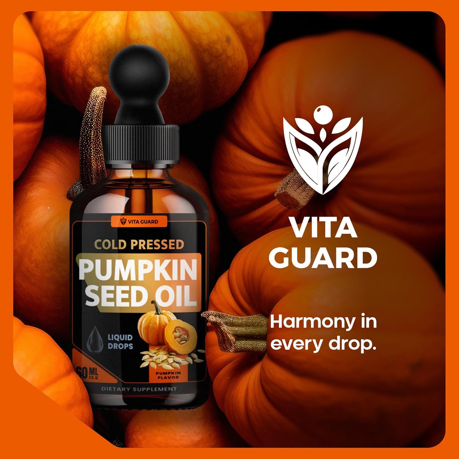 Aceite de Semilla de Calabaza Prensado en Frío Vita Guard 60ml