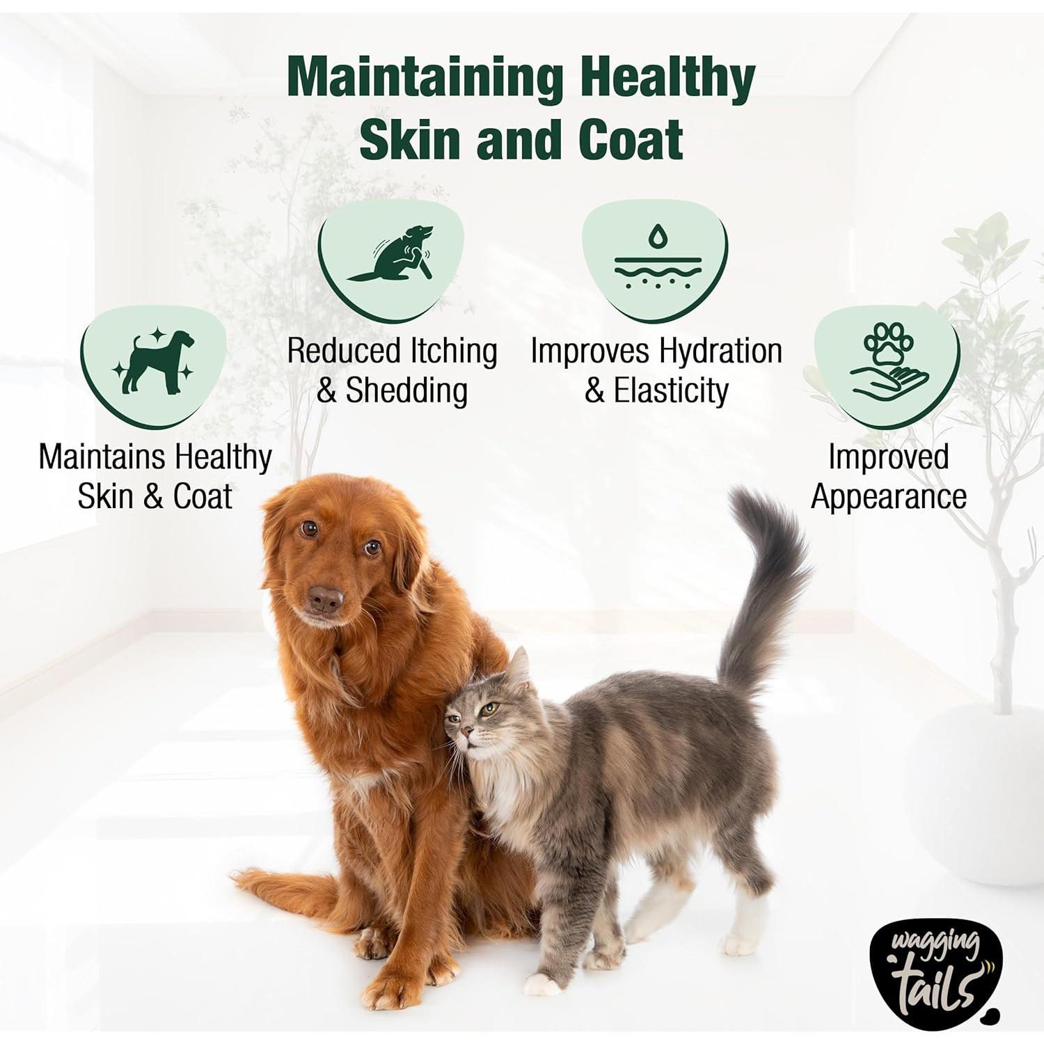 Polvo de colágeno para piel y abrigo Wagging Tails - 200 g