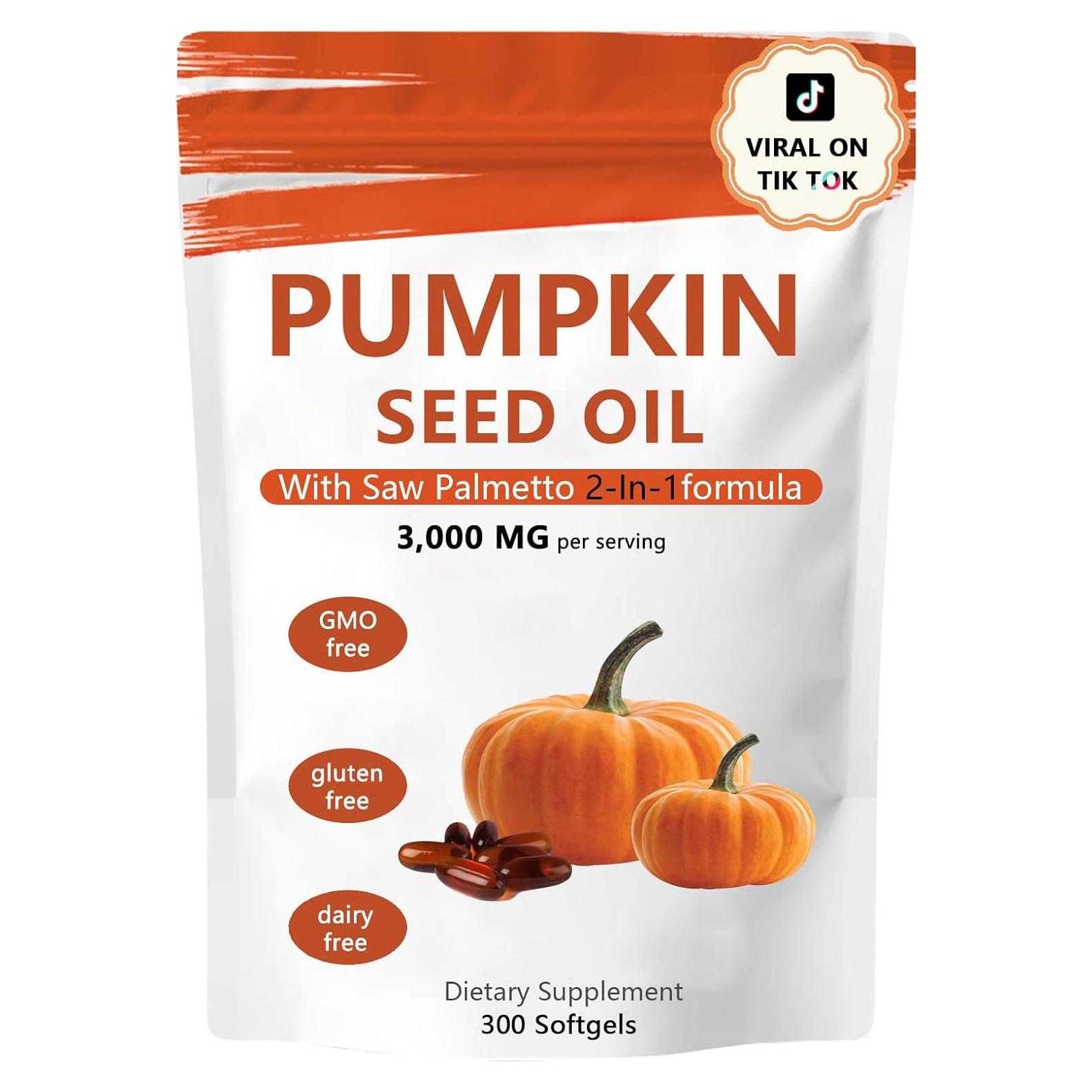 Cápsulas de Aceite de Semilla de Calabaza Ovela 3000mg con Saw Palmetto