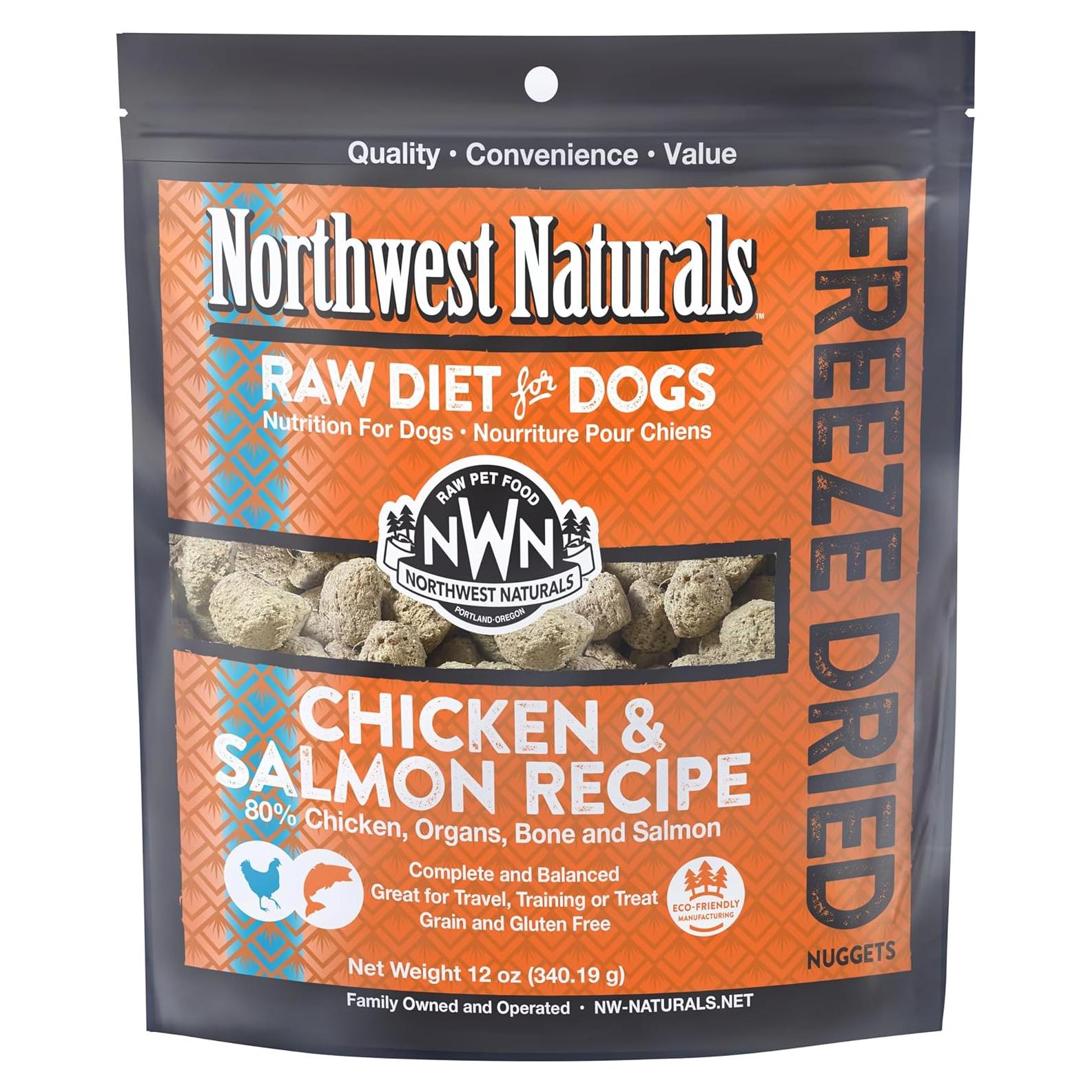 Comida Deshidratada para Perros Northwest Naturals 340g Pollo y Salmón