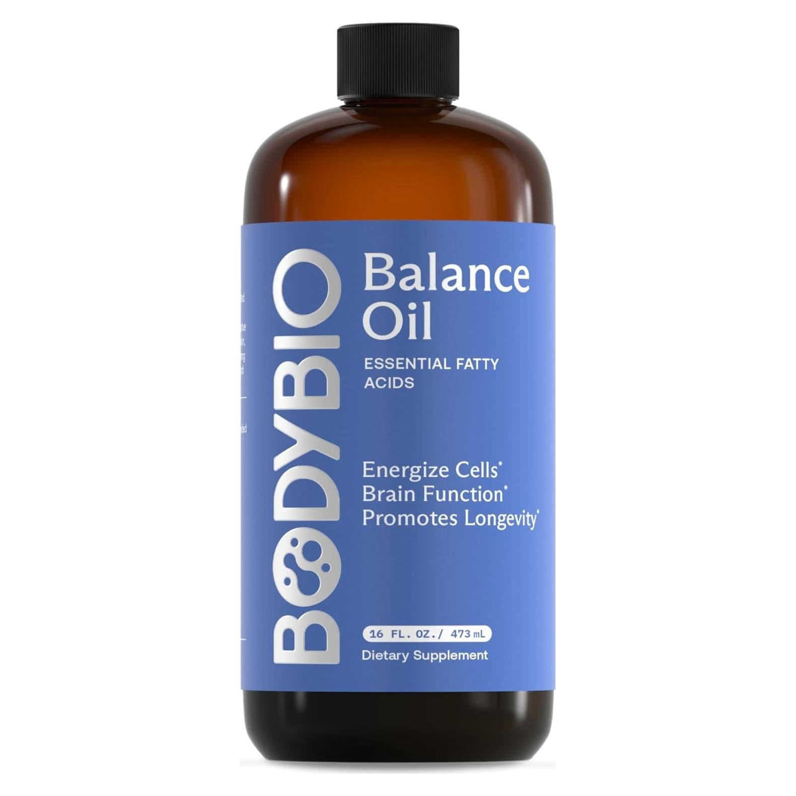 BodyBio Balance Oil - Suplemento Vegano Omega 3 y 6 480g