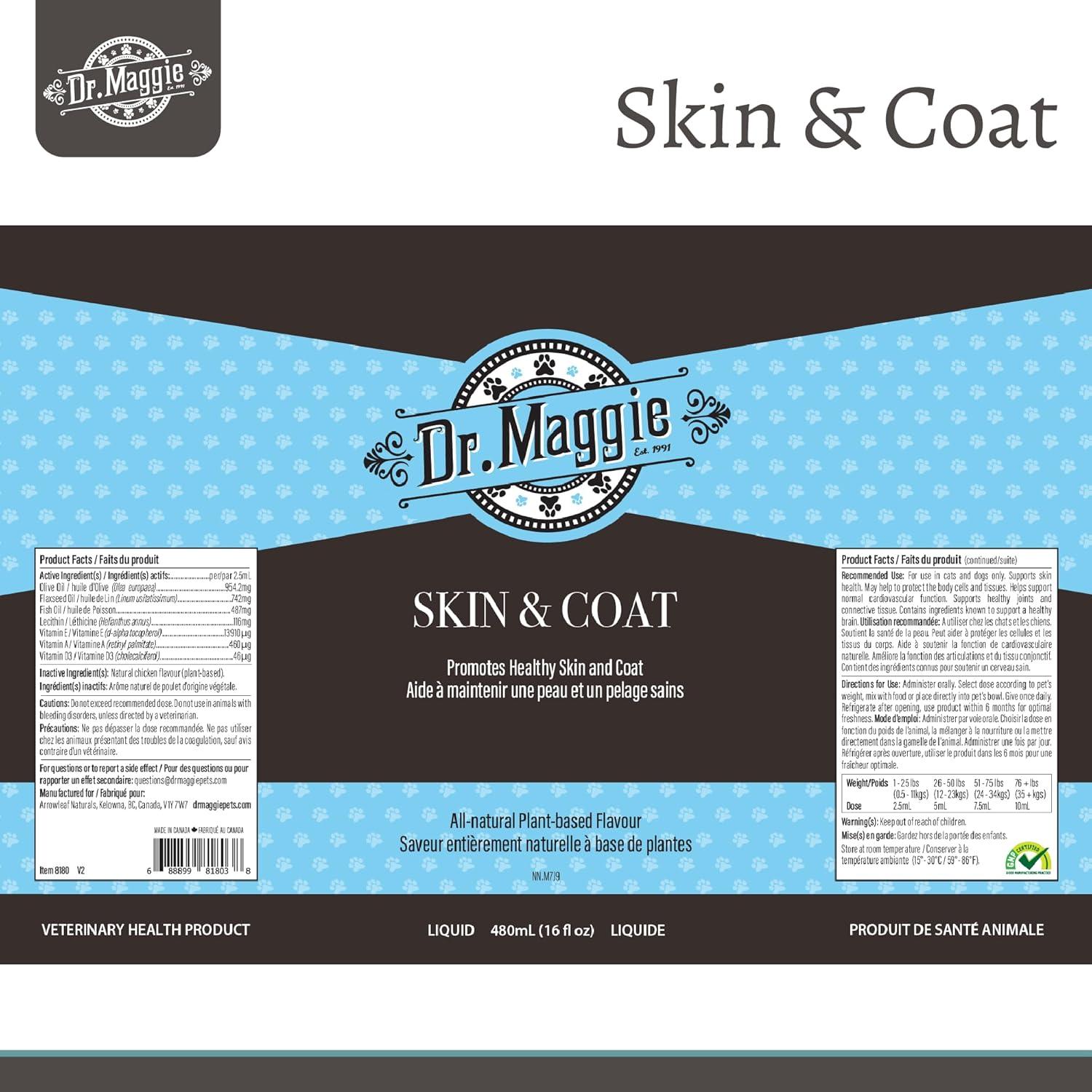 Suplemento Omega 3 Dr. Maggie Piel y Pelaje 480 ml