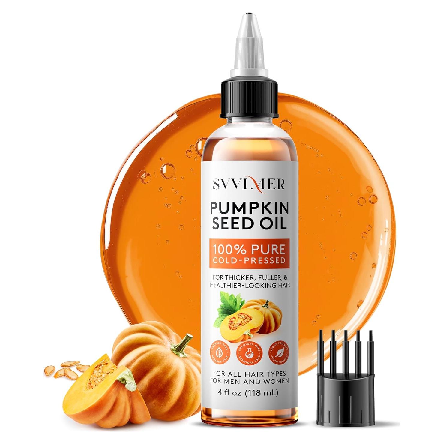 Aceite de Semilla de Calabaza Svvimer 118 ml Orgánico para Cabello