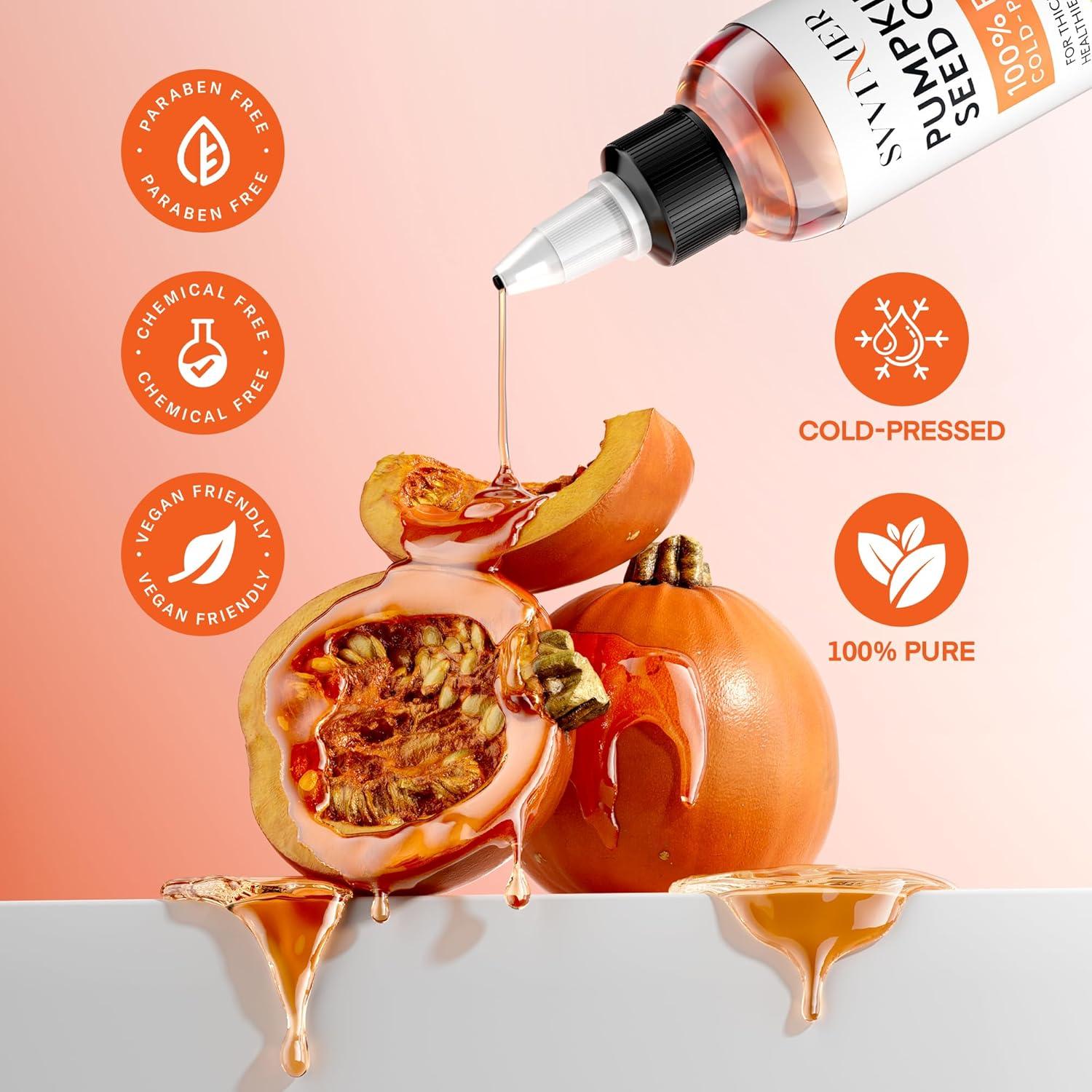 Aceite de Semilla de Calabaza Svvimer 118 ml Orgánico para Cabello