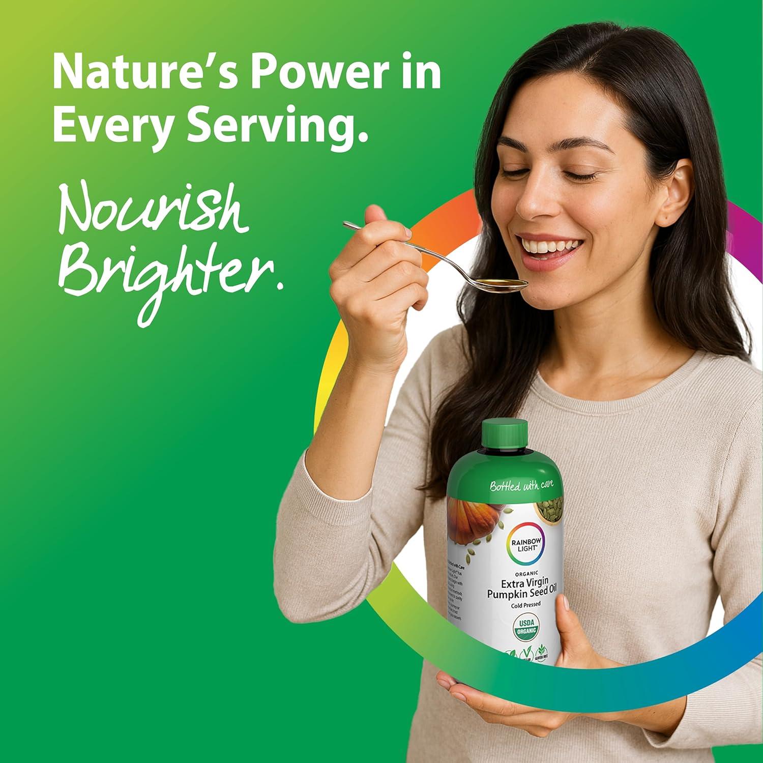 Aceite de Semilla de Calabaza Orgánico Rainbow Light 473 ml
